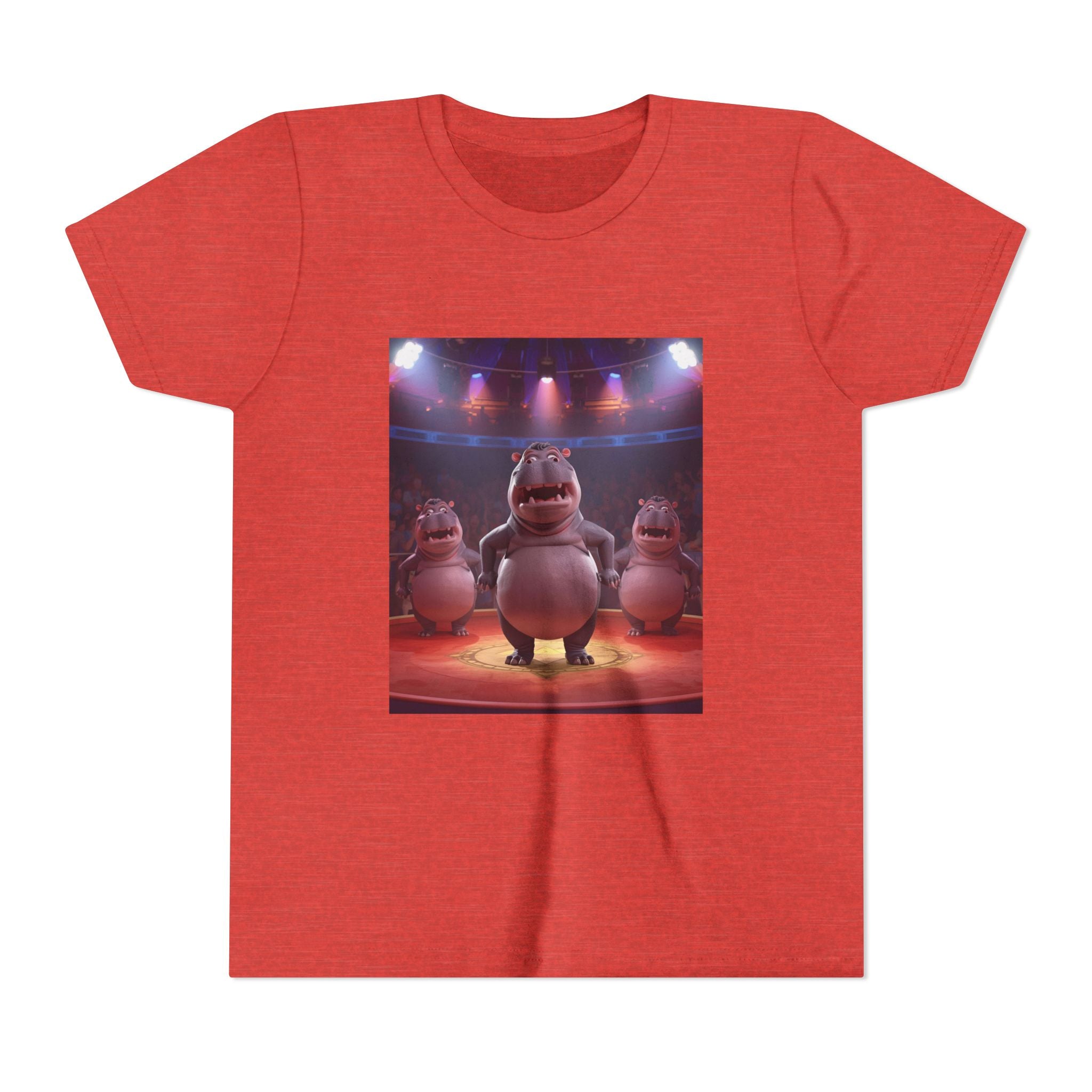Hippo Funny Youth Short Sleeve Tee