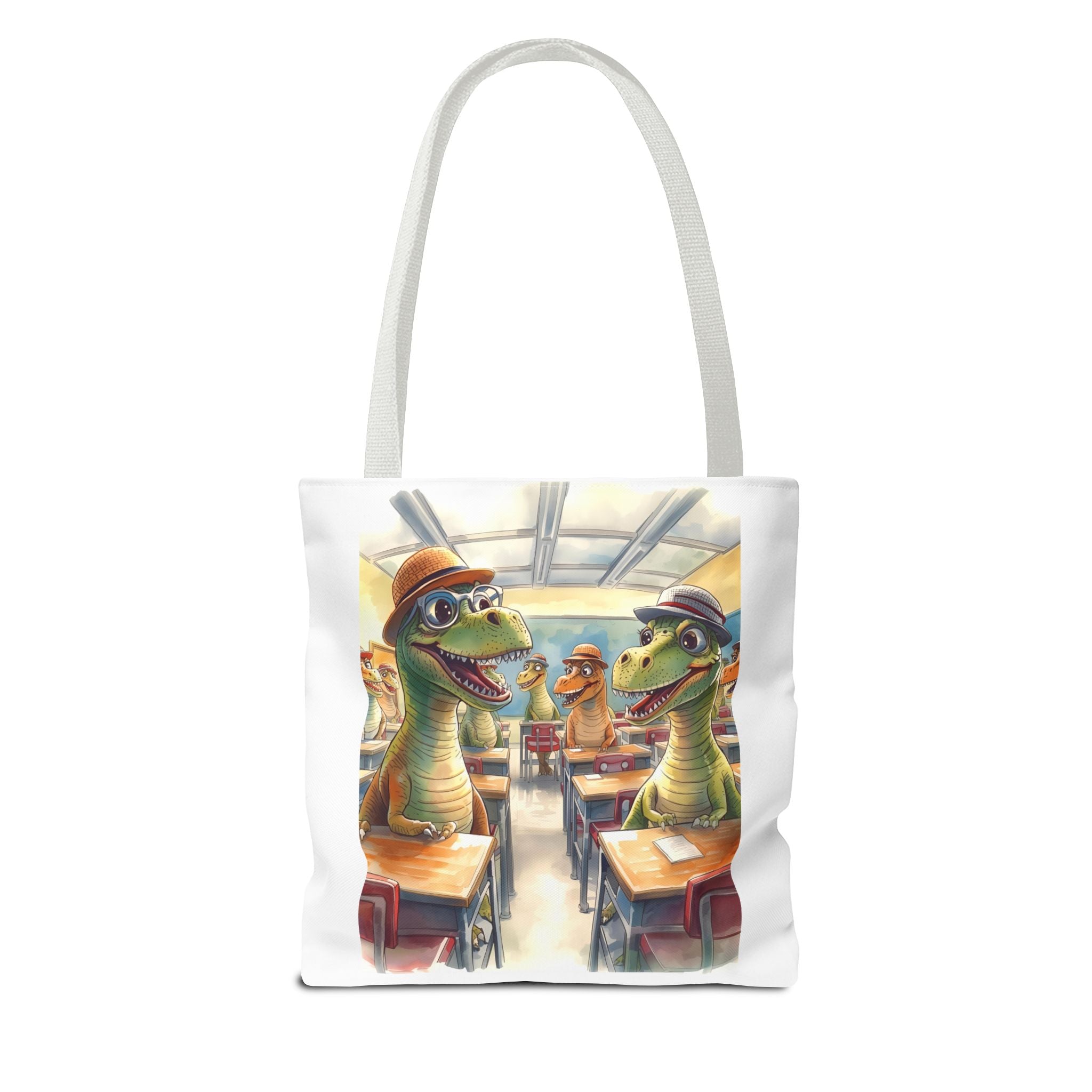 Dinosaur Classroom Tote Bag, Fun School Bag, Kids' Lunch Tote, Teacher Gift, Student Bag, Unique Art Bag