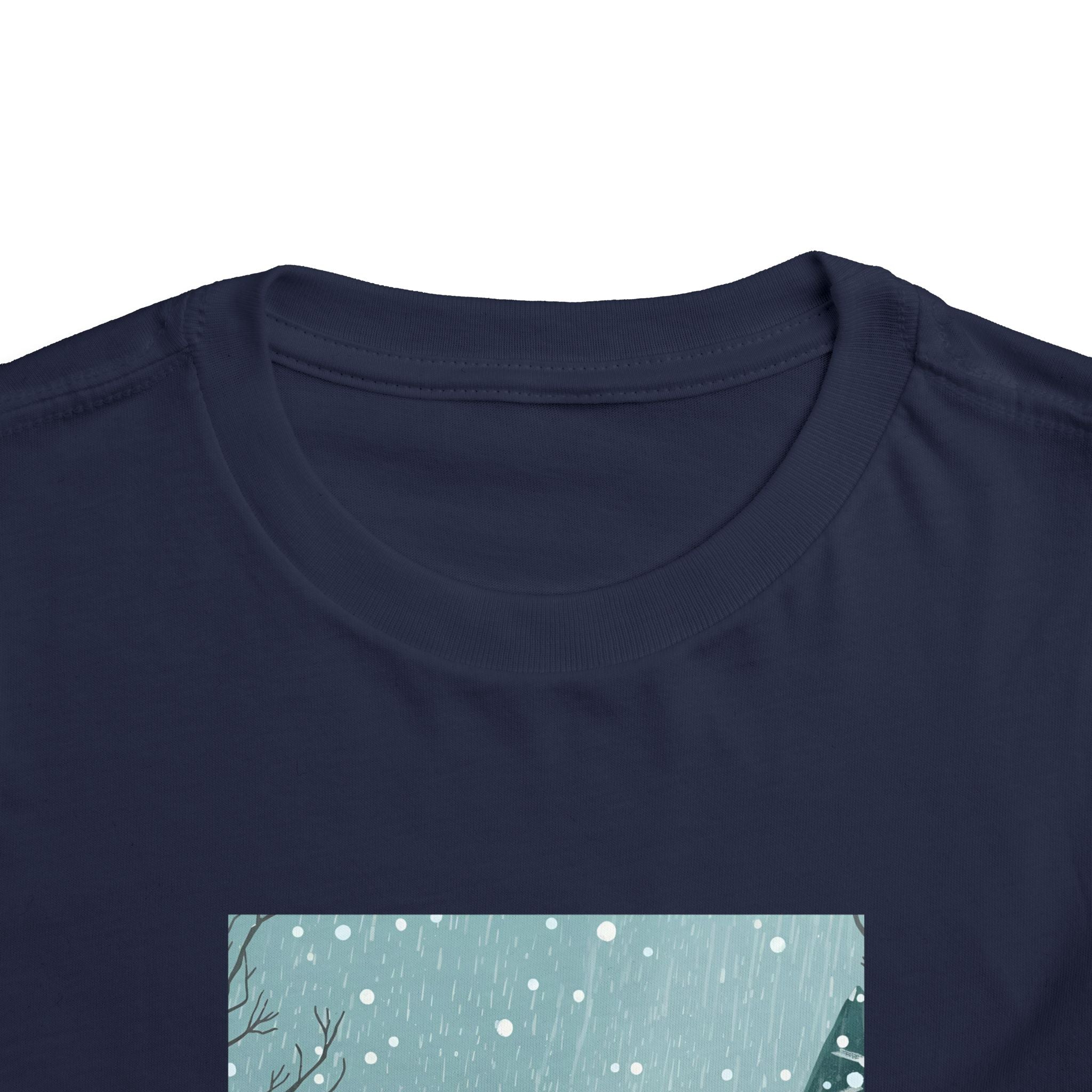 Festive Christmas Snowman Toddler Short Sleeve Tee