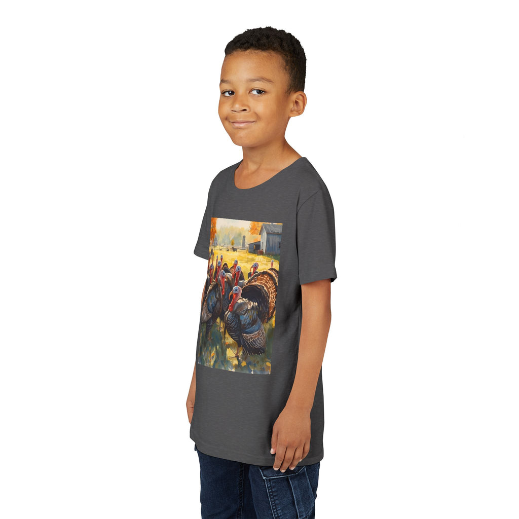Thanksgiving Turkey Youth Short Sleeve Tee