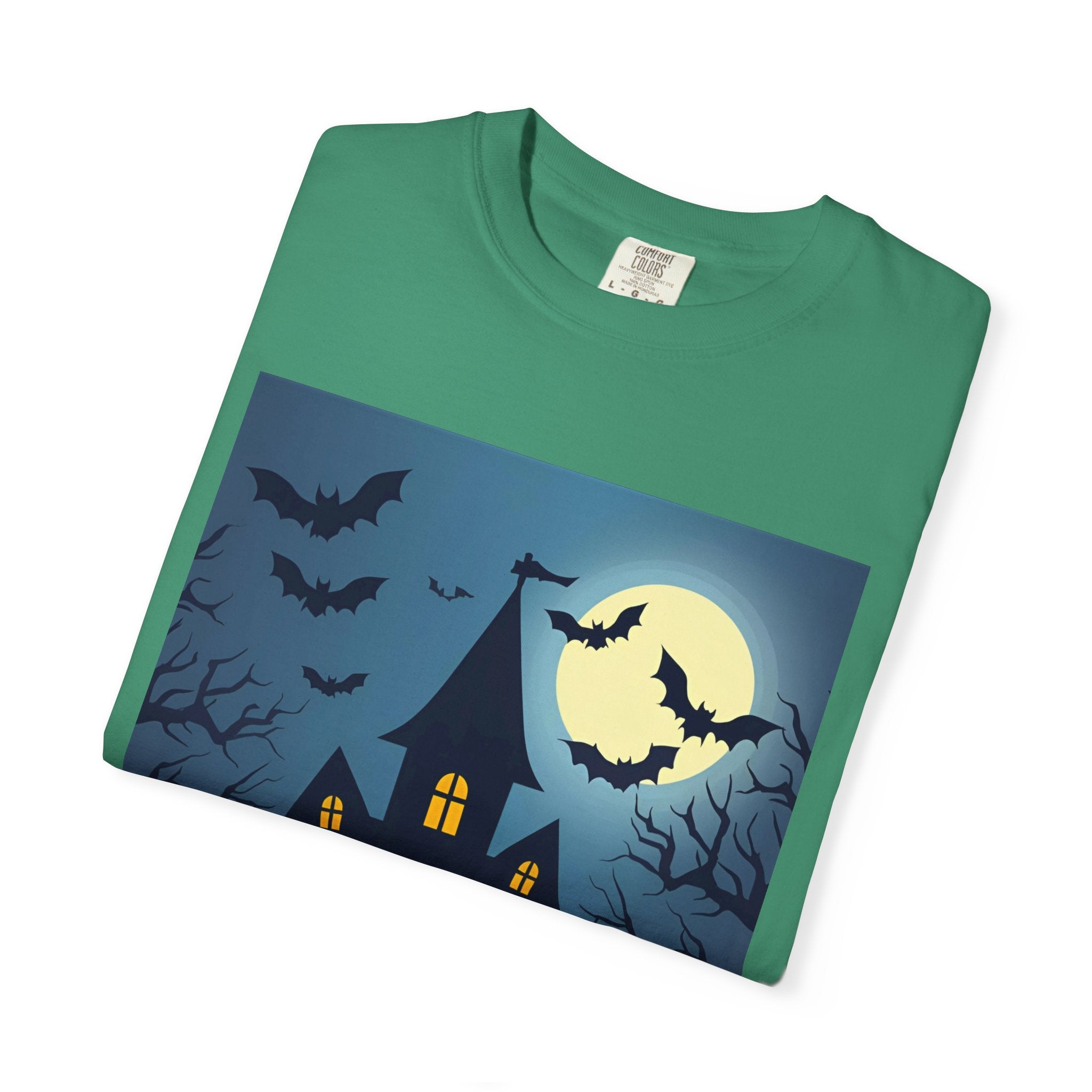 Haunted House T-Shirt, Spooky Halloween Tee, Unisex Shirt, Fall Apparel, Ghostly Graphic Tee, October Celebration Outfit