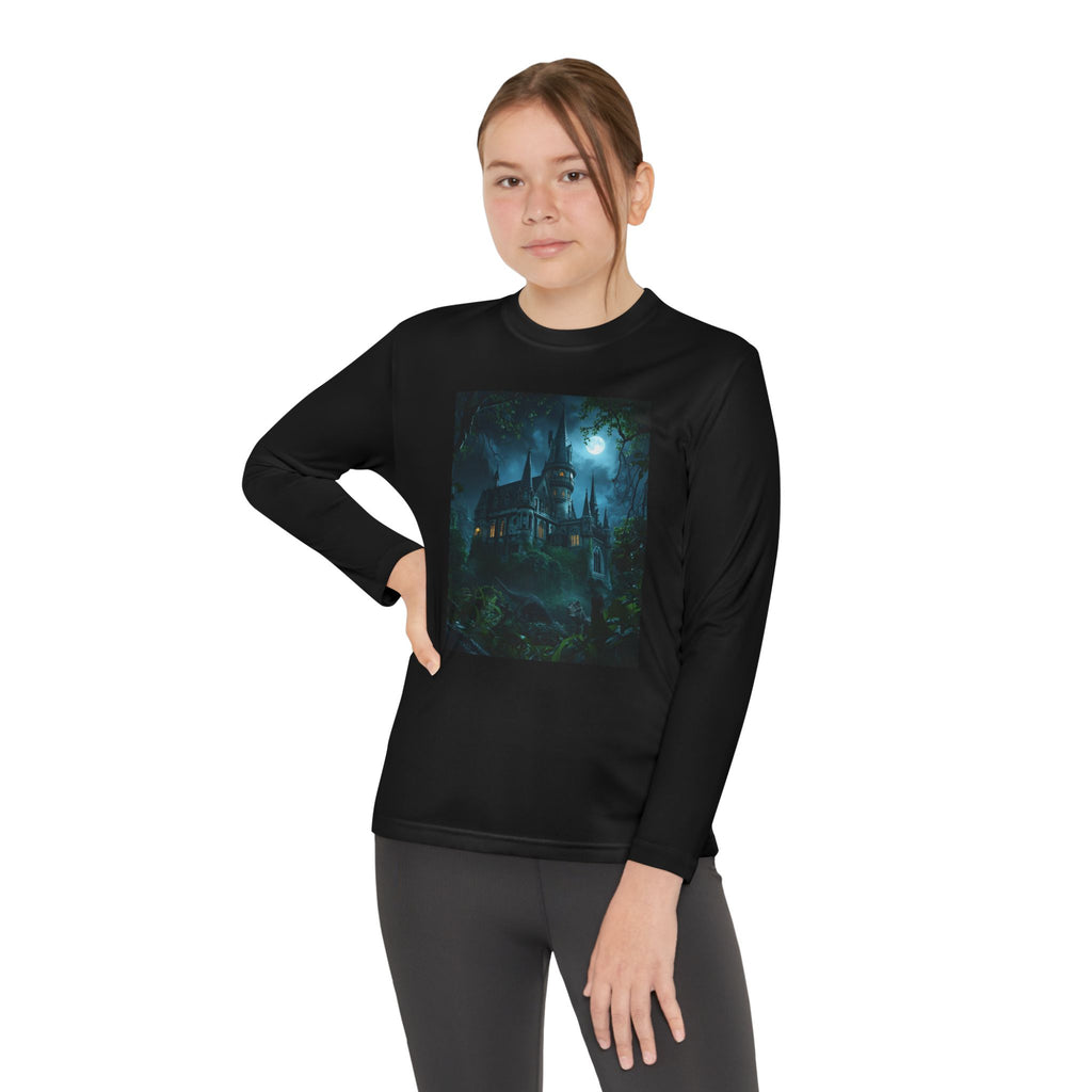 Mystical Night Scene Youth Long Sleeve Competitor Tee