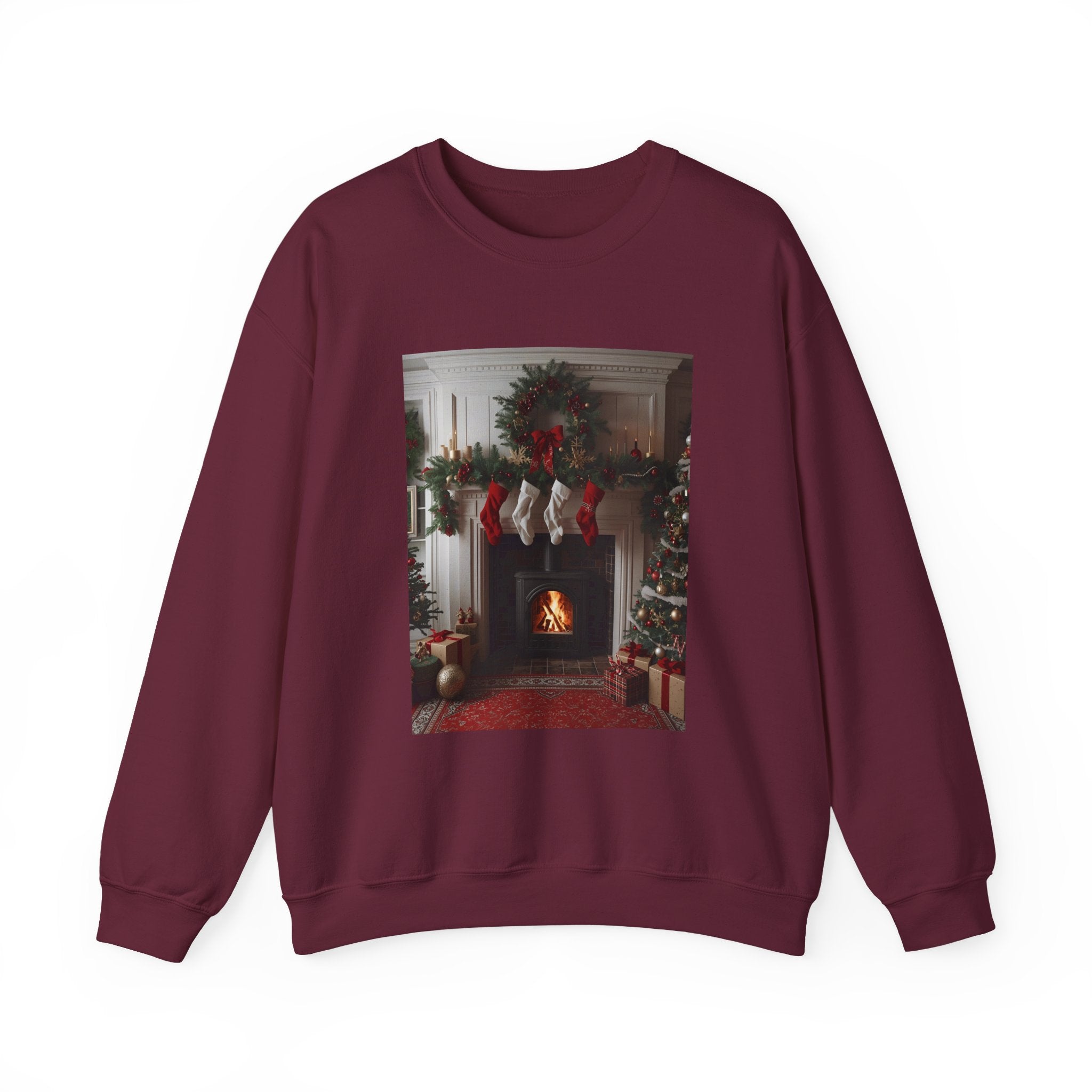 Cozy Christmas Sweatshirt, Holiday Comfort Wear, Unisex Pullover, Winter Fashion, Merry & Bright Gift, Festive Sweater