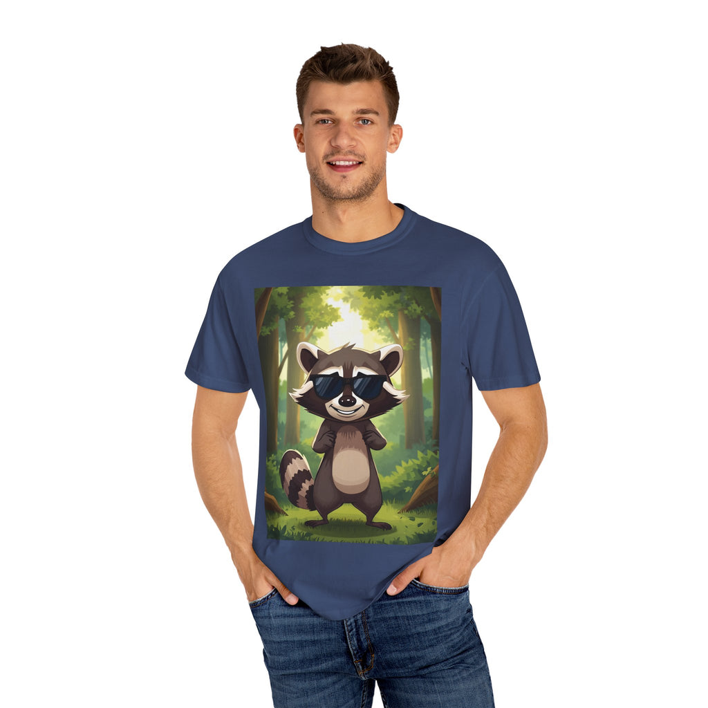 Whimsical Raccoon T-Shirt, Fun Nature Tee, Unisex Forest Shirt, Gift for Animal Lovers, Cute Wildlife Apparel