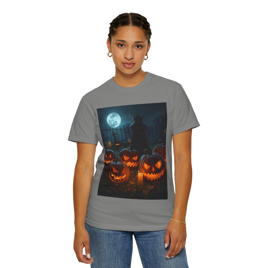 Halloween Pumpkin Unisex T-Shirt, Spooky Shirt, Fall Apparel, Halloween Costume, Casual Wear, Party Shirt