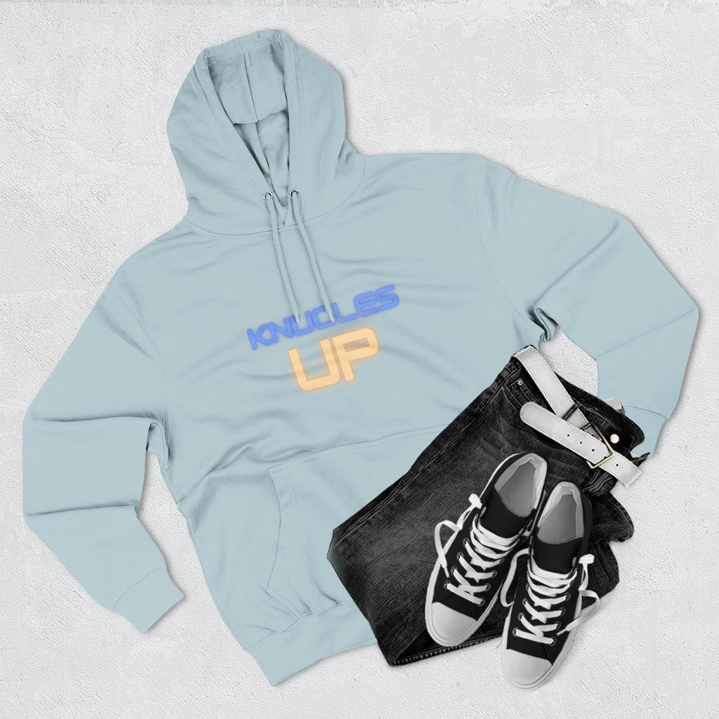Knuckles Up Fleece Hoodie - Cozy Streetwear for Everyday Adventure, Gift for Him, Her, Cool Casual Attire, Relaxed Vibe