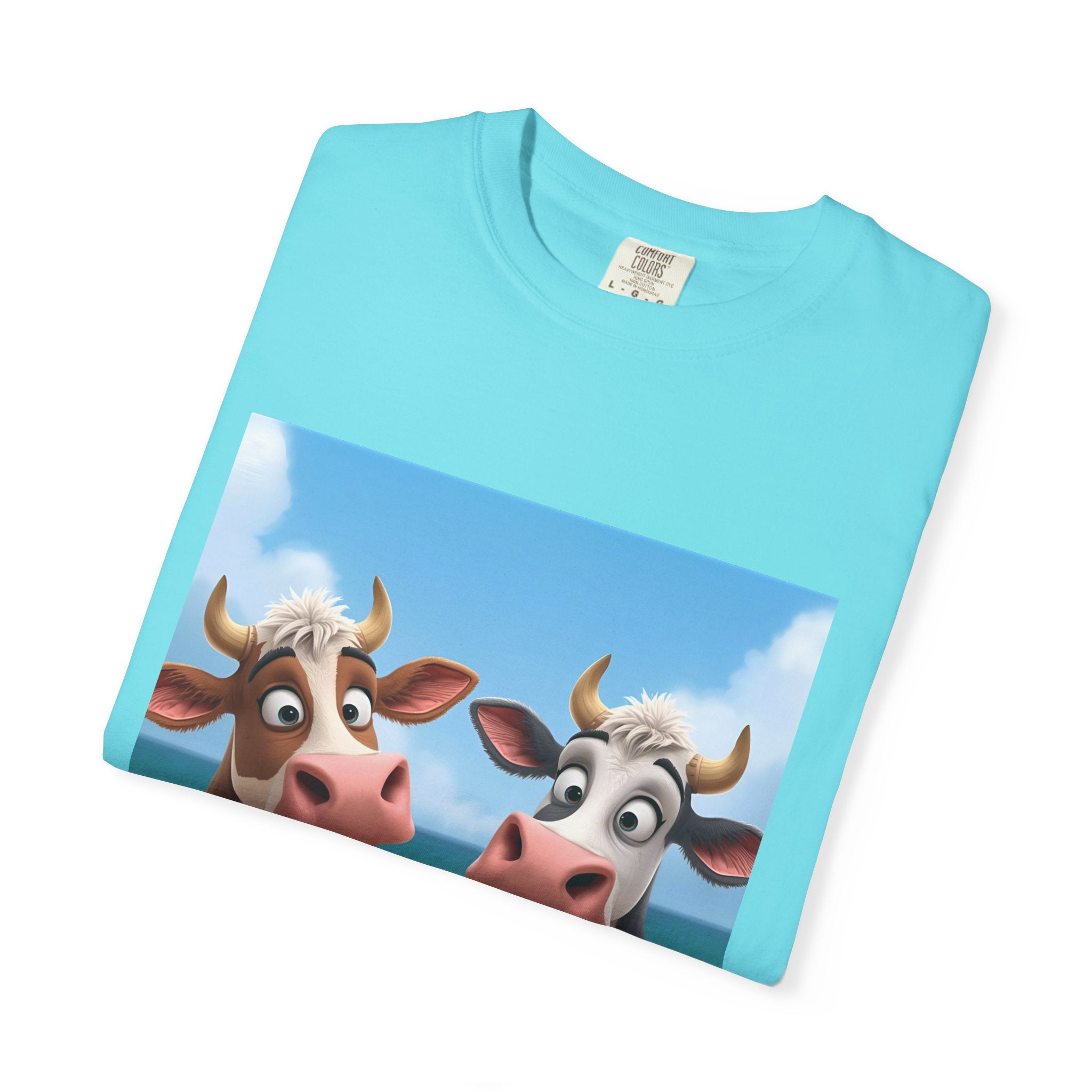 Cute Cow Ice Cream T-Shirt, Fun Summer Tee, Animal Lover Gift, Unisex Casual Top, Beach Vibes Apparel, Cute Gift for Friends