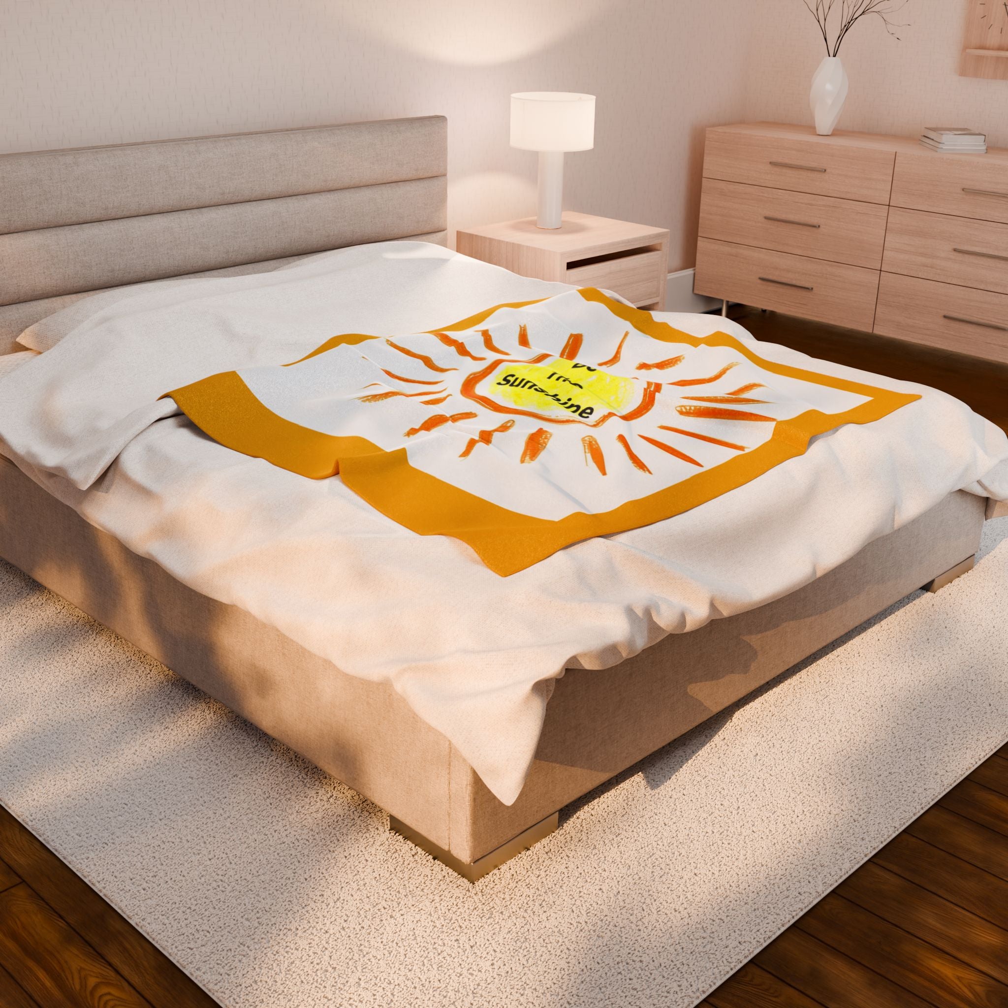 Be The Sunshine Velveteen Plush Blanket