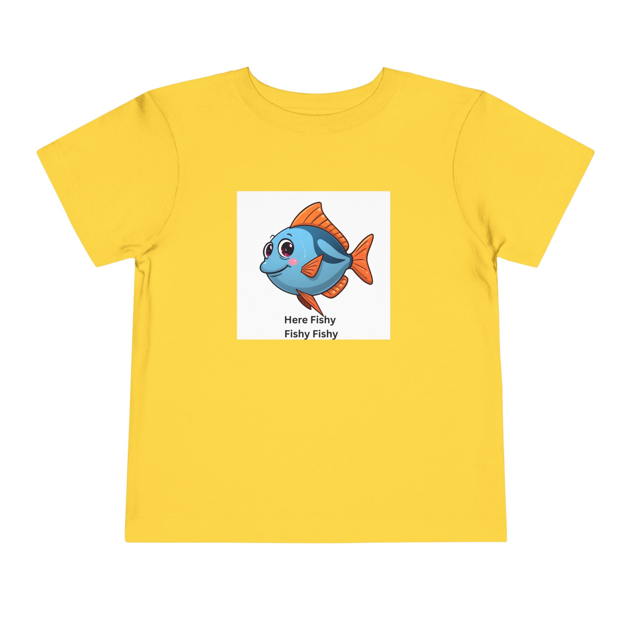 Here Fishy Fishy Fishy Toddler Short Sleeve Tee