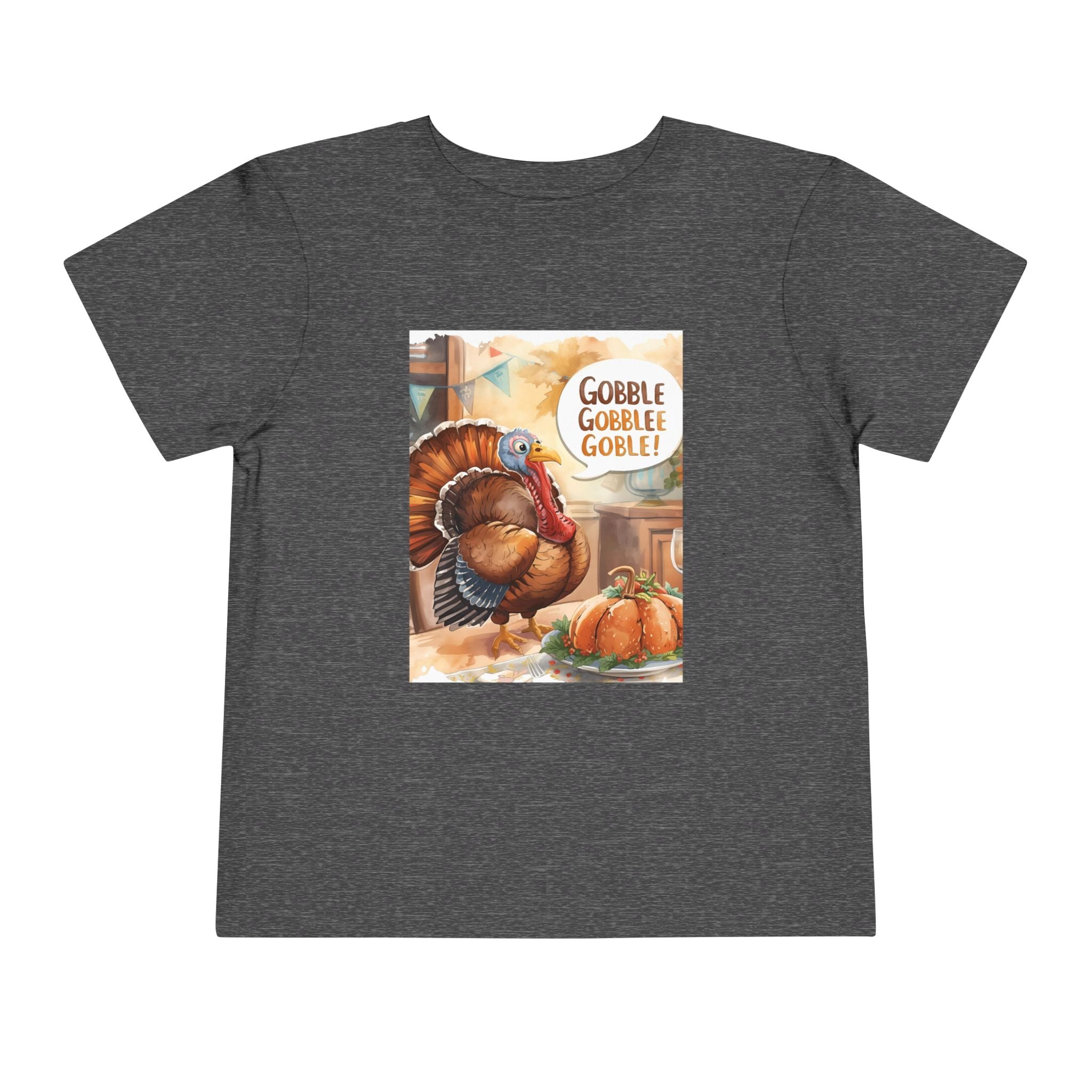 Thanksgiving Turkey Toddler Short Sleeve Tee