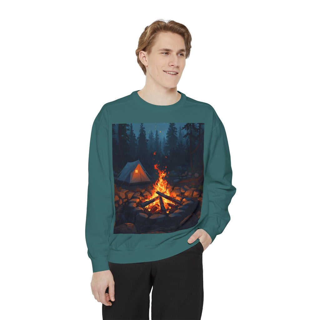 Cozy Campfire Unisex Garment-Dyed Sweatshirt