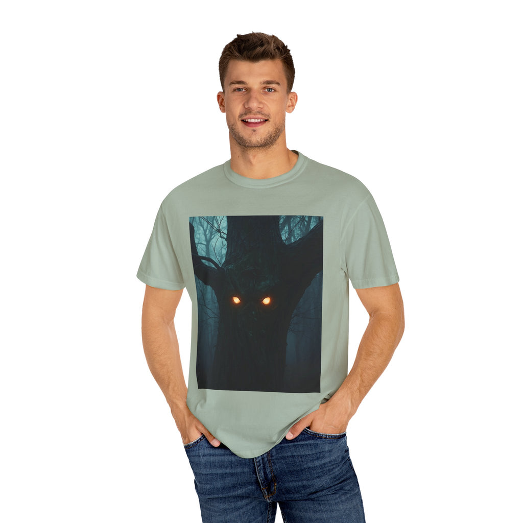 Spooky Forest Creature Unisex T-Shirt, Casual Wear, Gift for Nature Lovers, Halloween Apparel, Trendy Graphic Tee