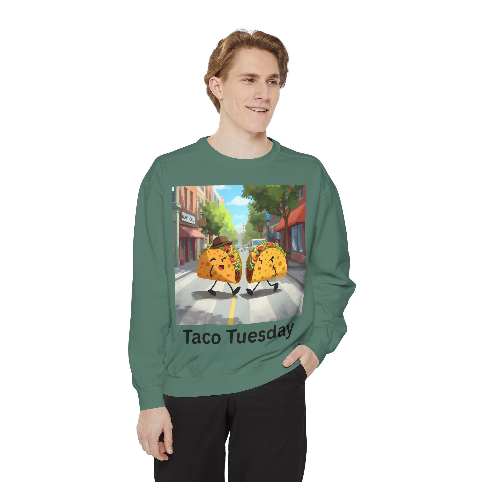 Taco Tuesday Unisex Garment-Dyed Sweatshirt