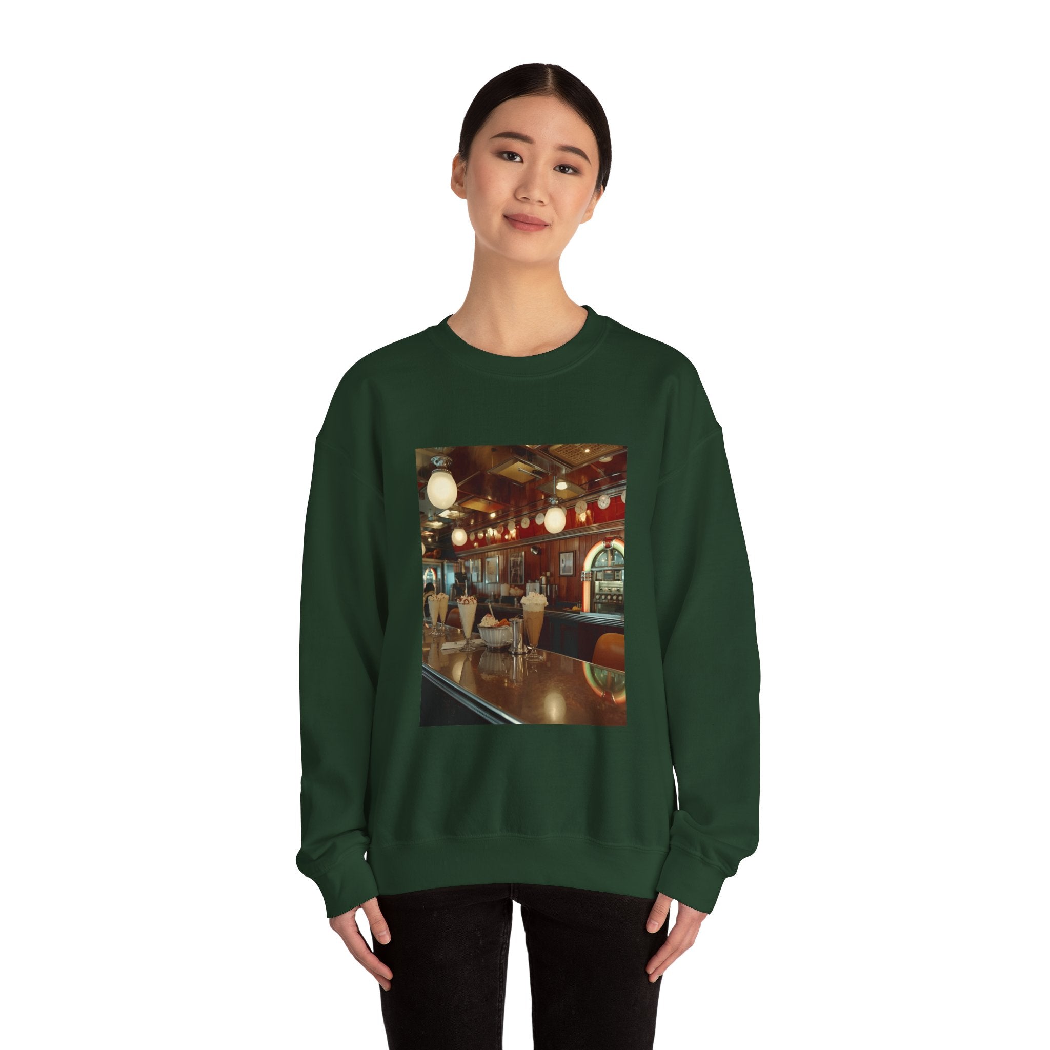 Cozy Café Vibes Sweatshirt, Unisex Crewneck, Coffee Lover Gift, Retro Coffee Shop Aesthetic, Perfect for Fall, Great for Lounging