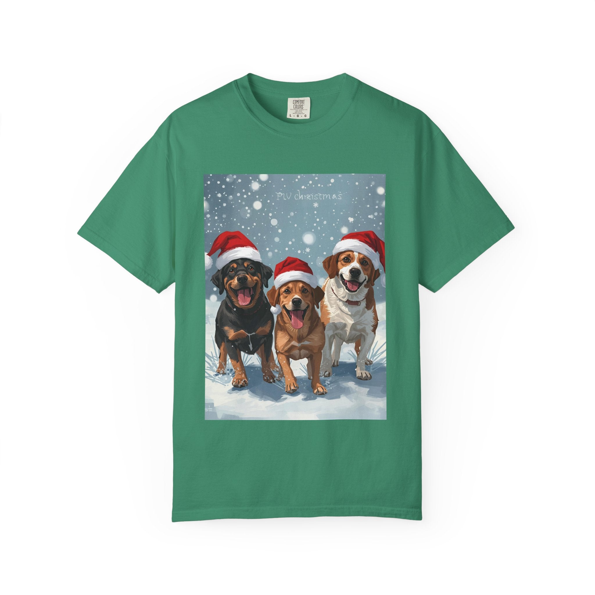 Christmas Dogs T-shirt, Holiday Pet Shirt, Gifts for Dog Lovers, Unisex Christmas Tee, Festive Dog Owner Apparel