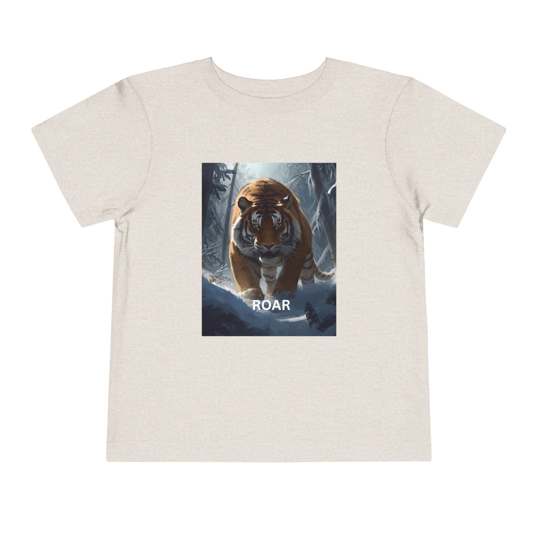 Tiger Roar Snow Toddler Short Sleeve Tee