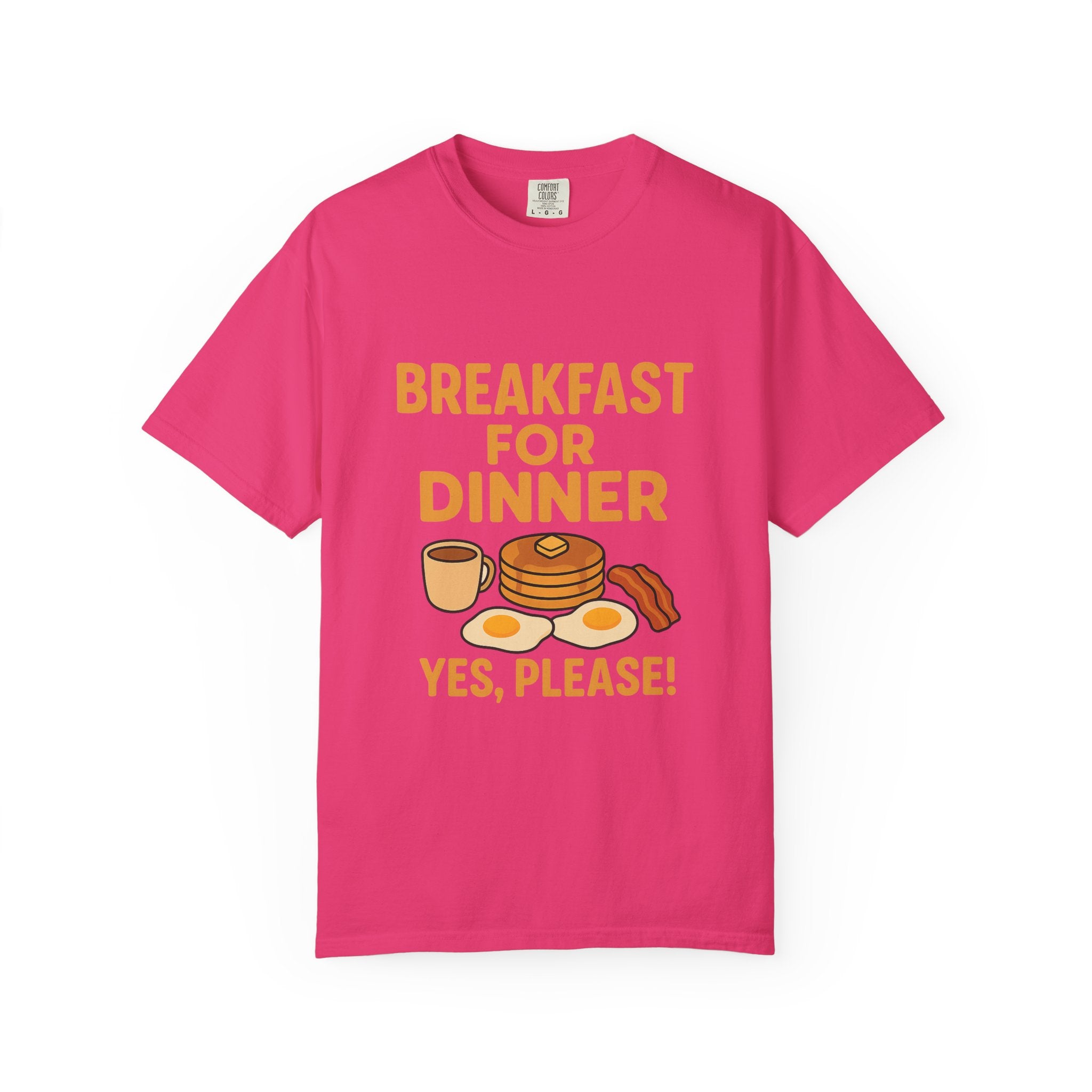 Whimsical Breakfast For Dinner T-Shirt, Foodie Gift, Funny Dinner Shirt, Comfort Wear, Casual Tee for Food Lovers