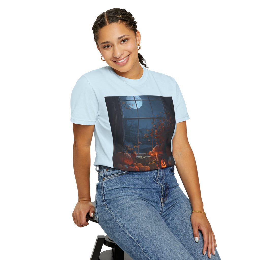 Cozy Halloween Tee, Fall Graphic Shirt, Pumpkin Patch T-Shirt, Spooky Season Apparel, Unisex Autumn Top