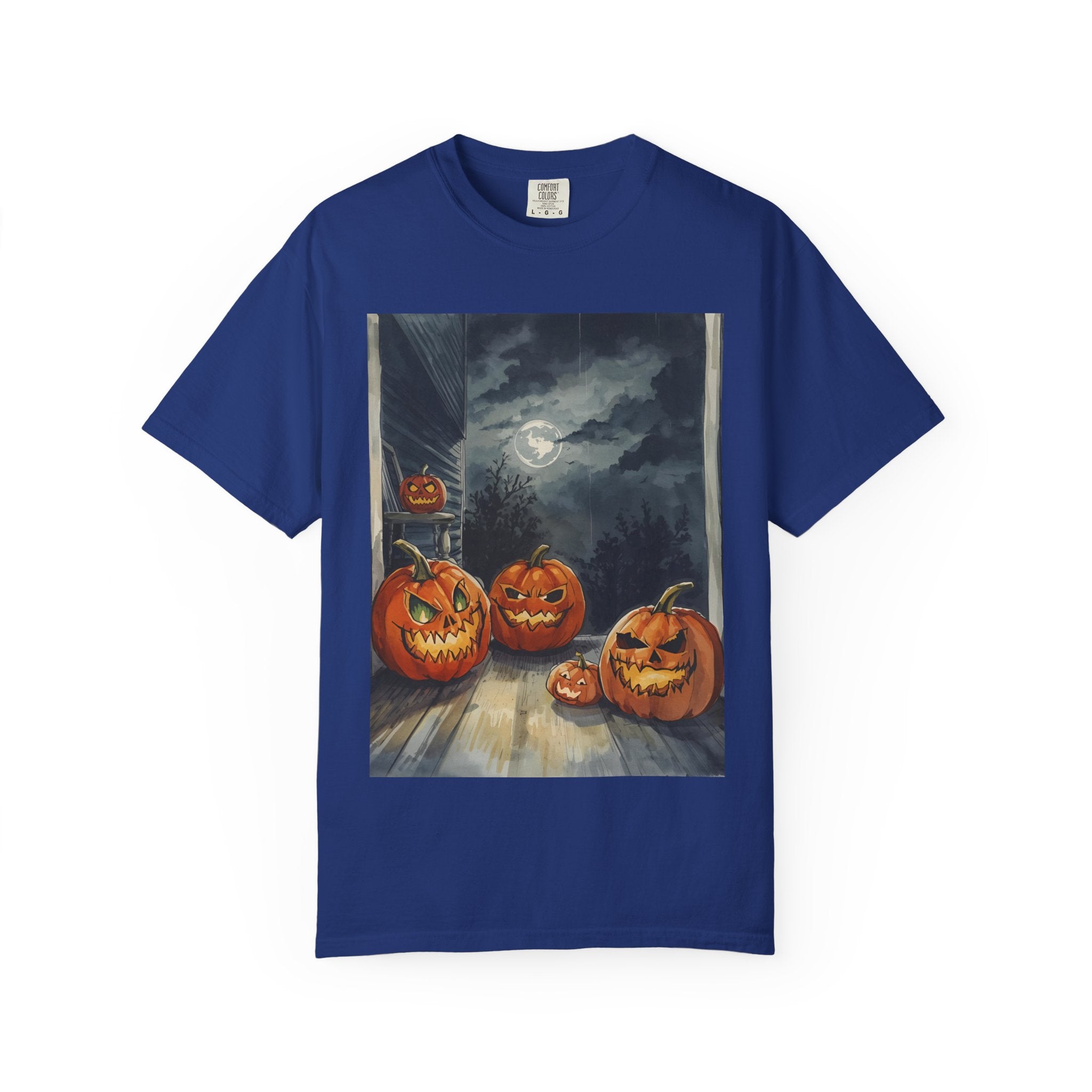Spooky Pumpkin Night T-Shirt | Halloween Tee, Unisex Shirt, Fall Apparel, Trick or Treat Outfit, Casual Halloween Style