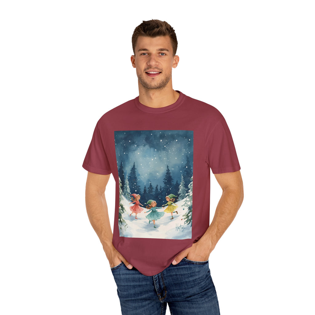 Winter Wonderland T-Shirt, Holiday Gift, Unisex Tee, Cozy Winter Apparel, Snowy Scene Shirt, Christmas Fashion