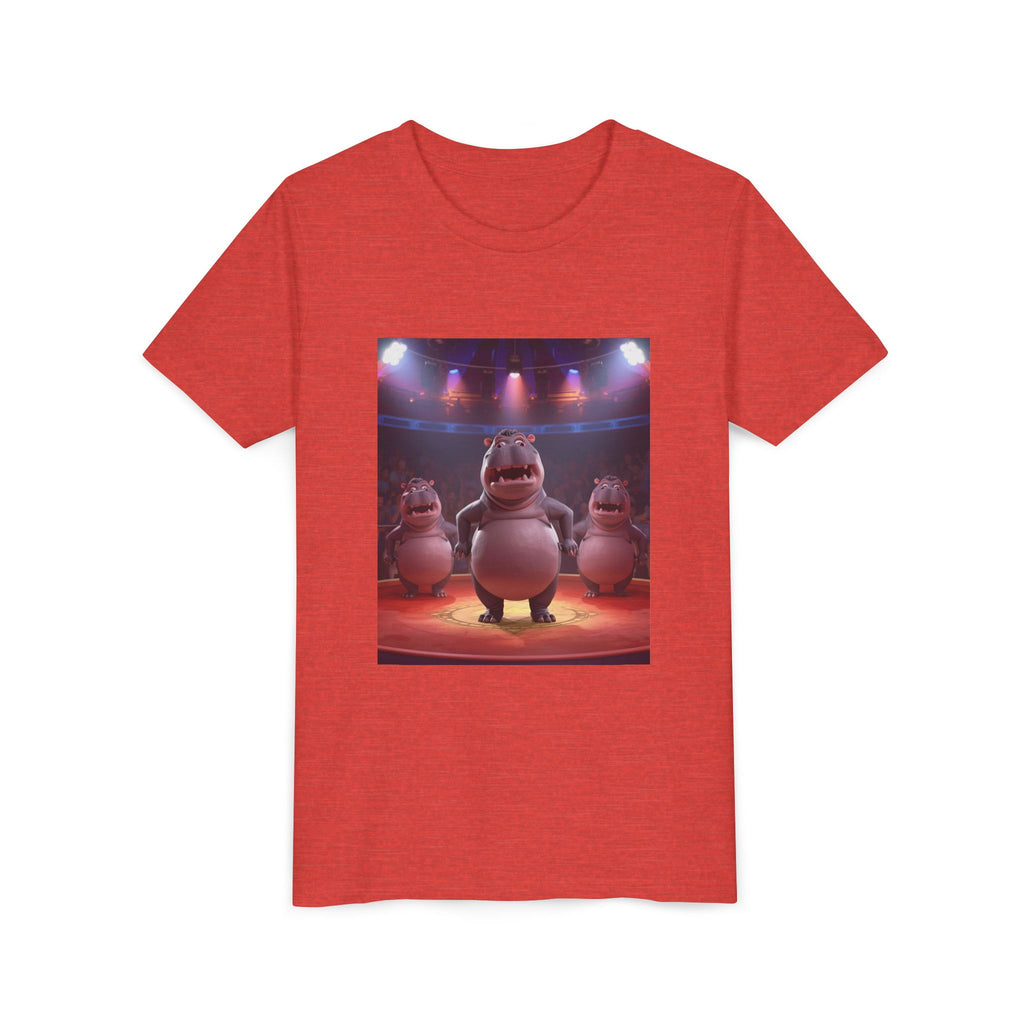 Hippo Funny Youth Short Sleeve Tee