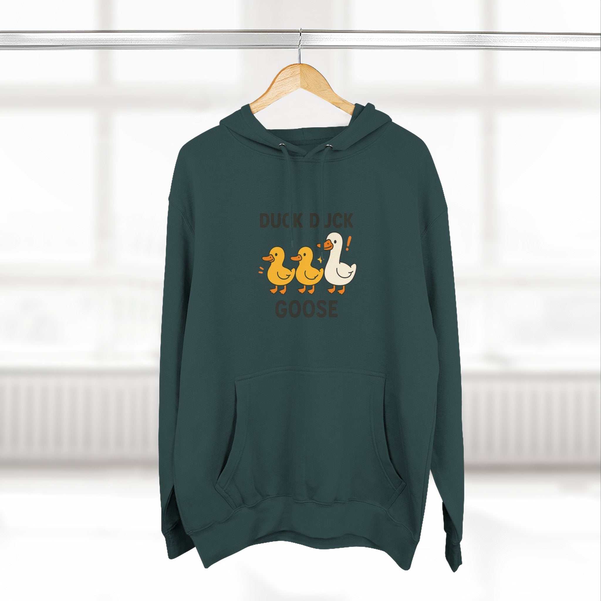 Cute Duck Duck Goose Hoodie, Funny Fleece Sweatshirt, Gift for Kids and Adults, Perfect for Fall and Casual Wear