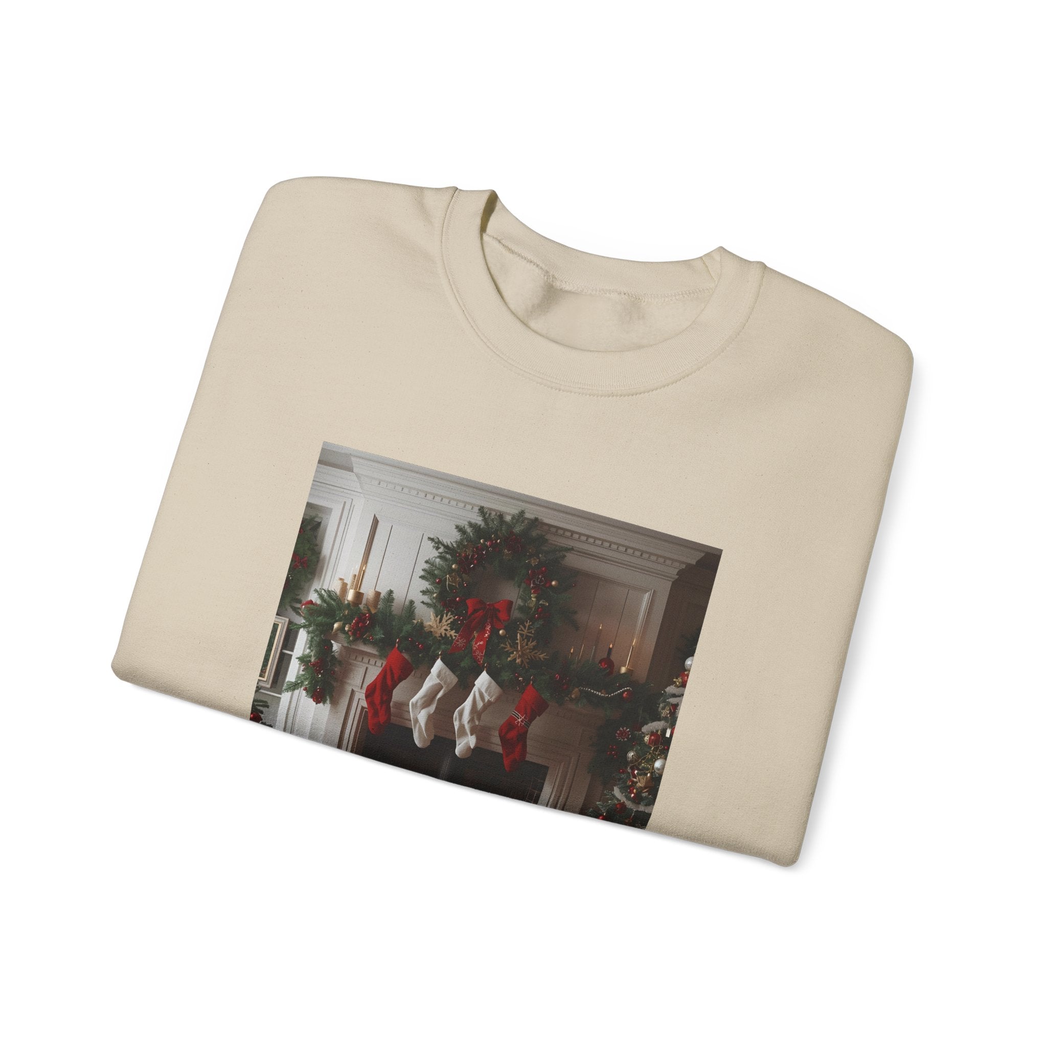 Cozy Christmas Sweatshirt, Holiday Comfort Wear, Unisex Pullover, Winter Fashion, Merry & Bright Gift, Festive Sweater