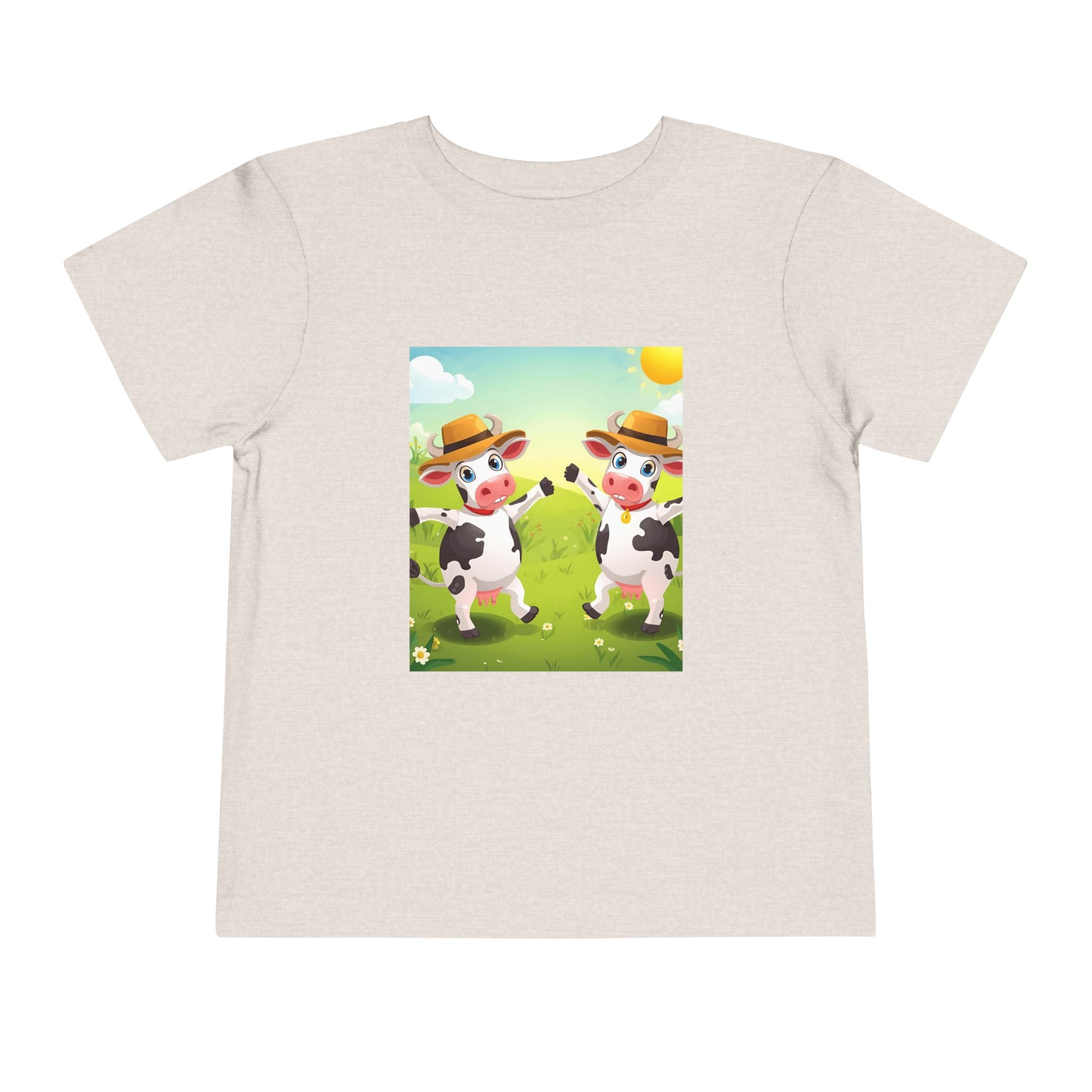 Cute Cow Fun Farm Toddler Short Sleeve Tee