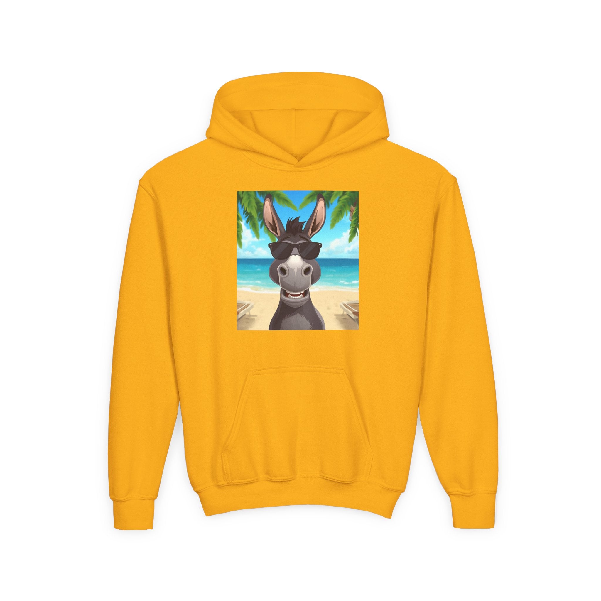 Donkey Beach Vibes Youth Heavy Blend Hooded Sweatshirt