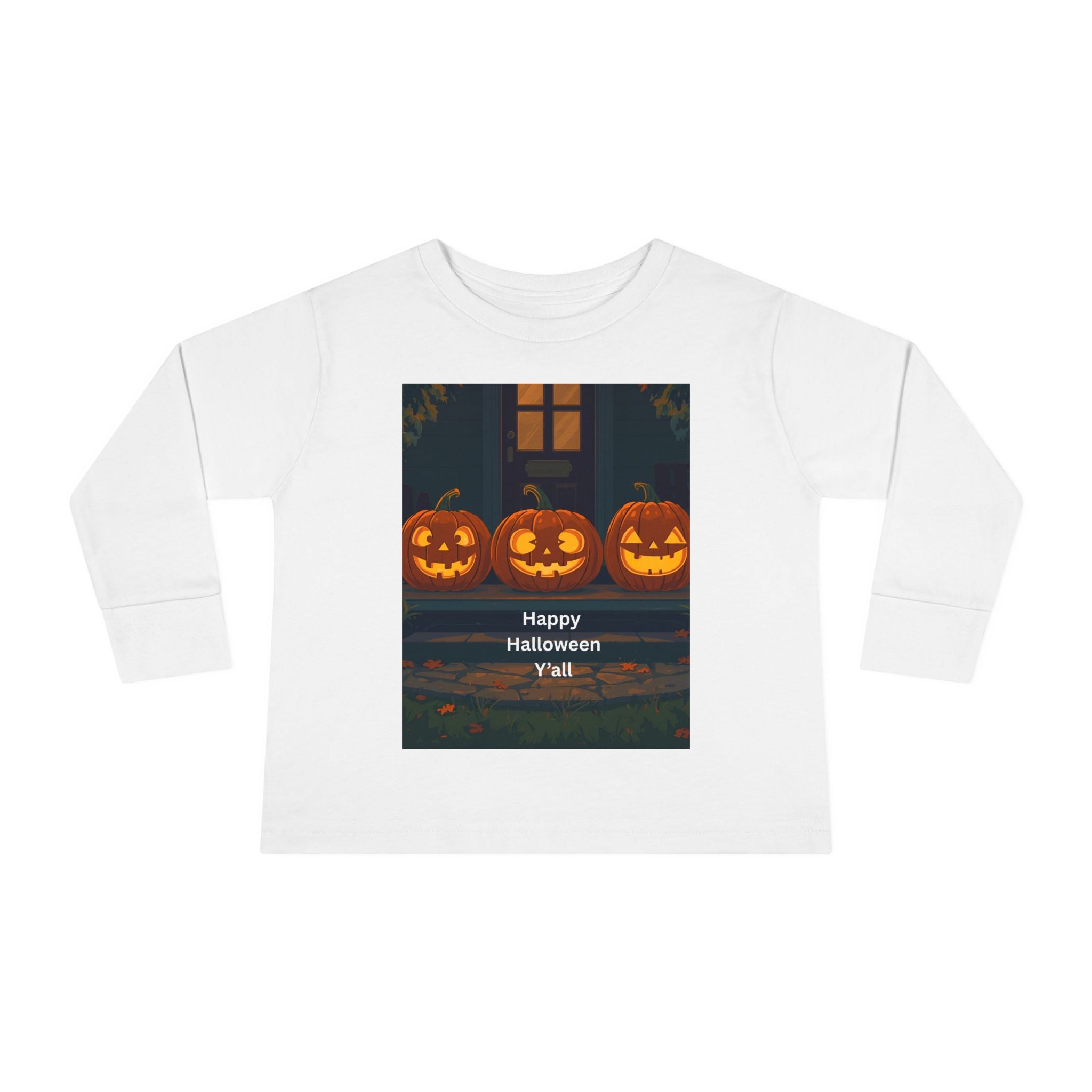 Halloween Pumpkin Toddler Long Sleeve Tee