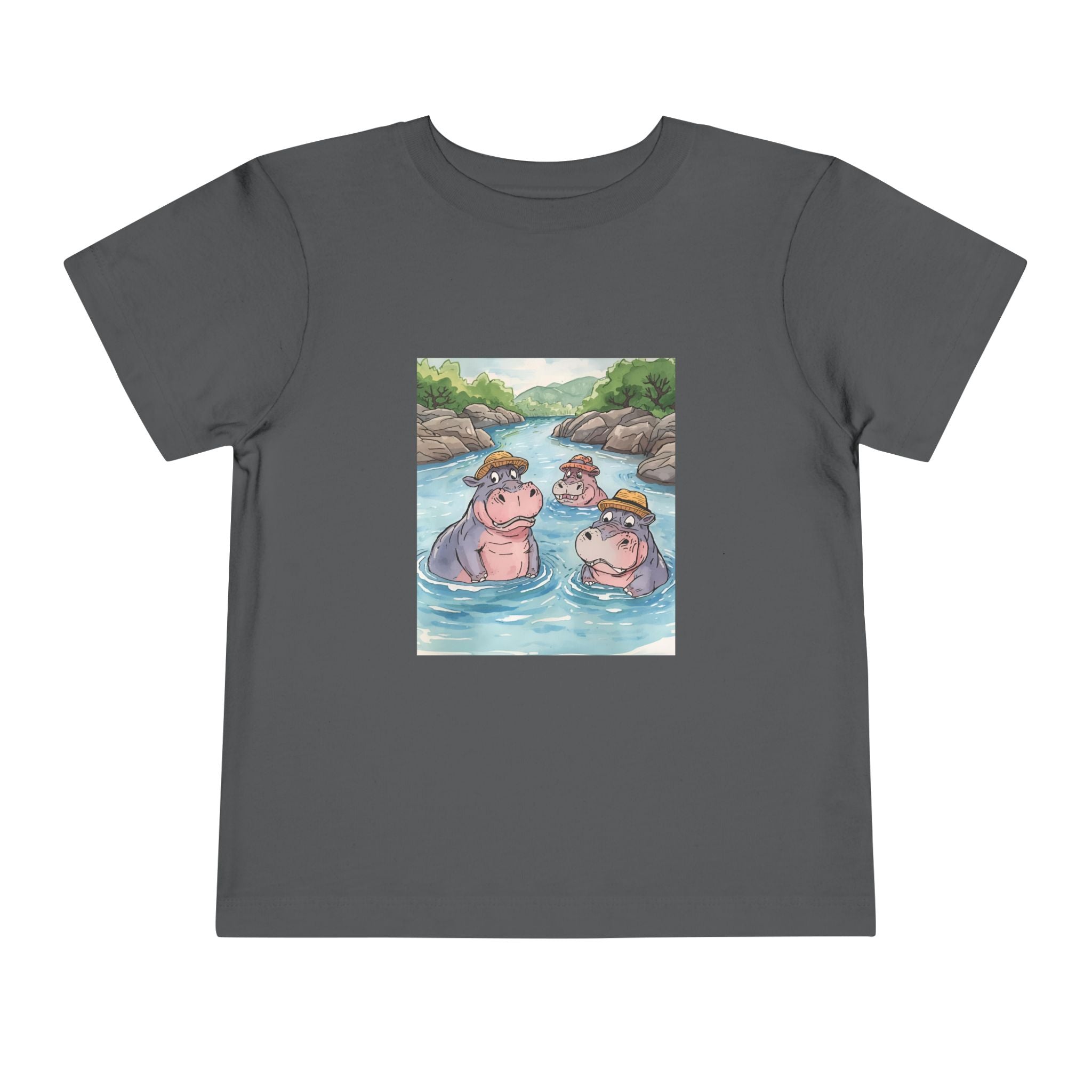 Hippo Cute Toddler Short Sleeve Tee