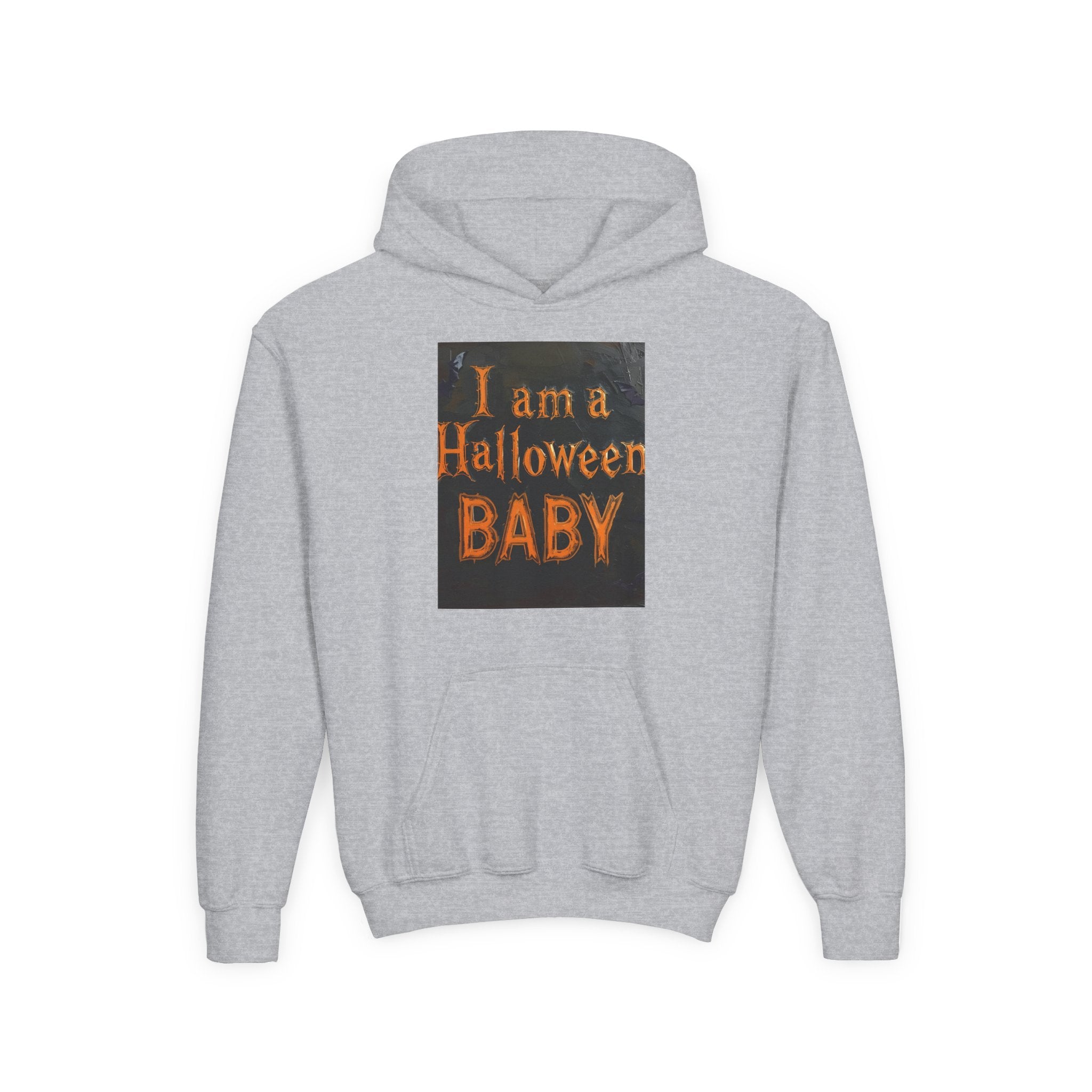I Am A Halloween Baby Youth Heavy Blend Hooded Sweatshirt