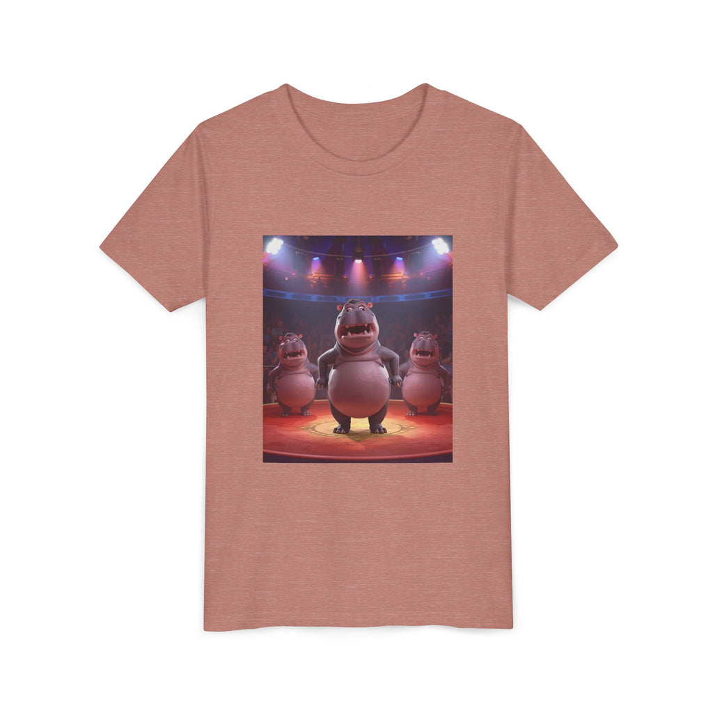 Hippo Funny Youth Short Sleeve Tee