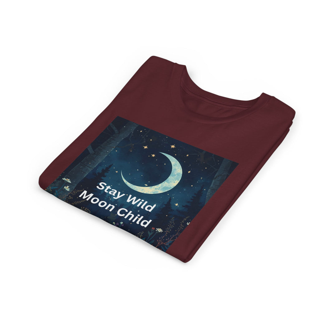 Stay Wild Moon Child Youth Tee - Adventure Tee, Nature Inspired Shirt, Cute Kids Clothing, Gift for Young Explorers, Eco-Friendly Tee
