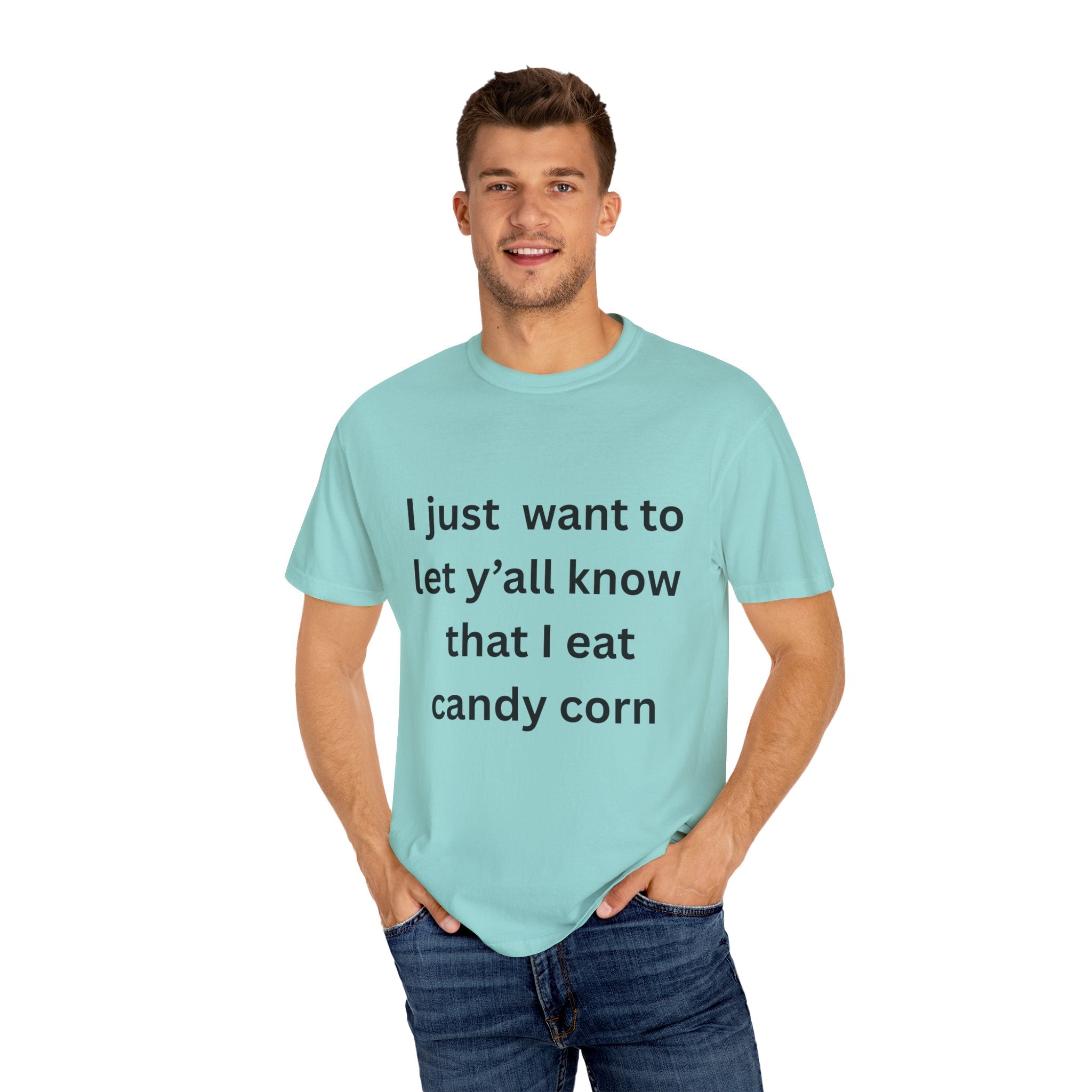 I Eat Candy Corn Unisex Garment-Dyed T-shirt