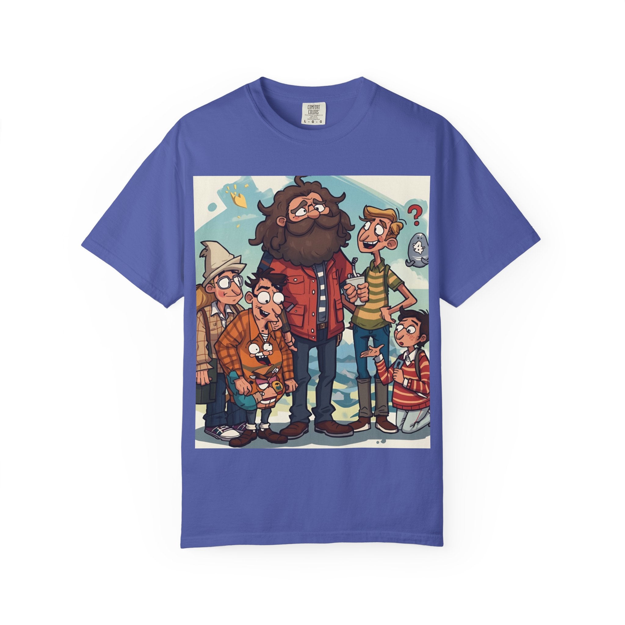 Charming Cartoon Graphic Tee, Fun Unisex T-shirt for Casual Wear, Unique Gift Ideas for Holidays, Family Gatherings, Cartoon Lovers, [...]