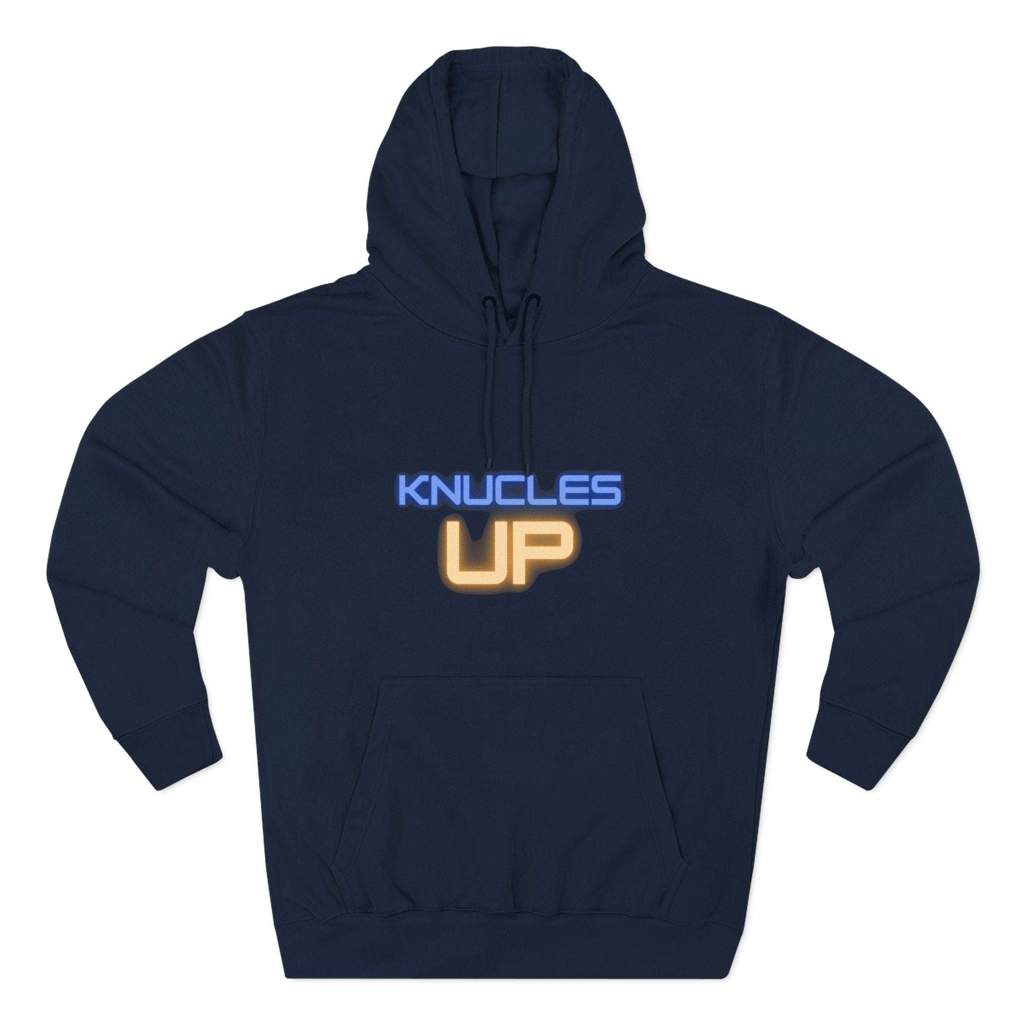 Knuckles Up Fleece Hoodie - Cozy Streetwear for Everyday Adventure, Gift for Him, Her, Cool Casual Attire, Relaxed Vibe