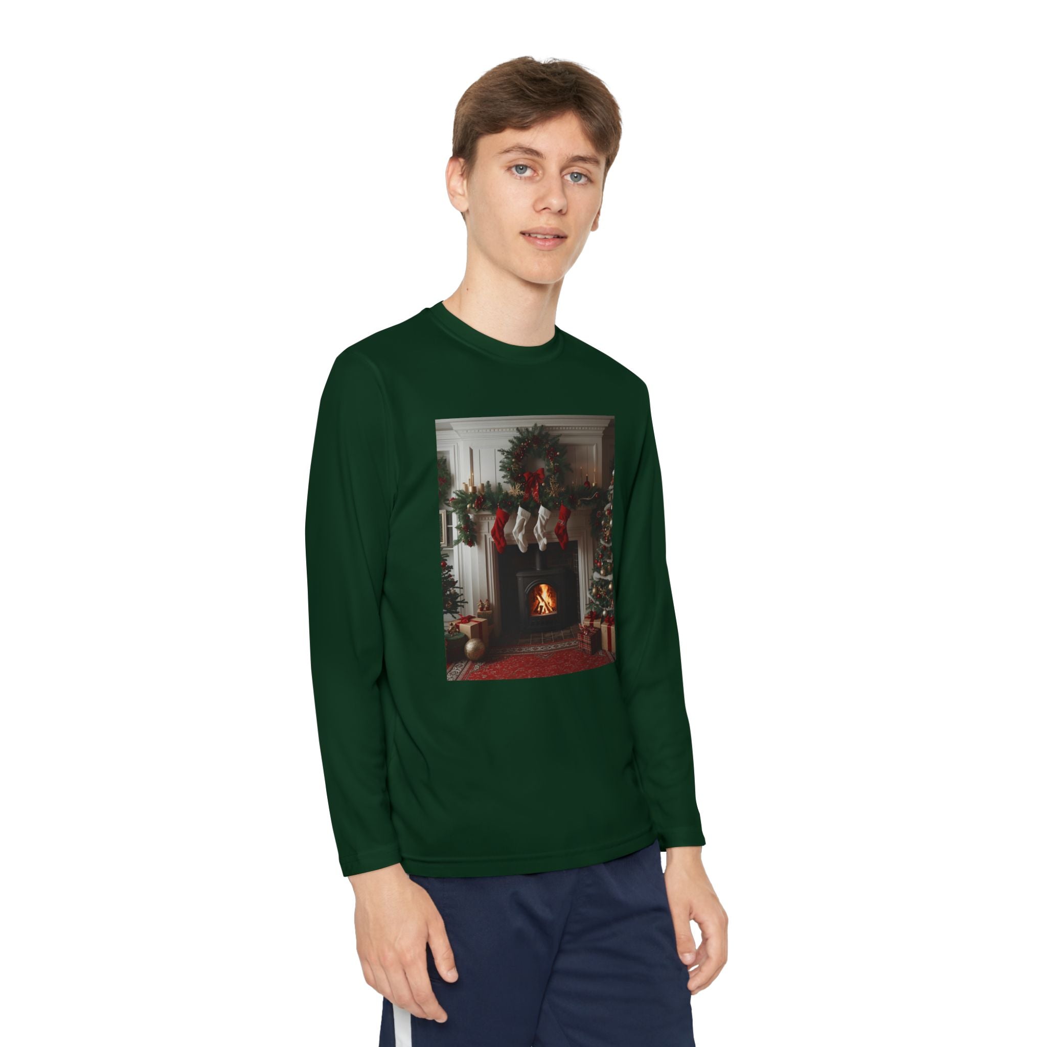 Cozy Christmas Youth Long Sleeve Competitor Tee