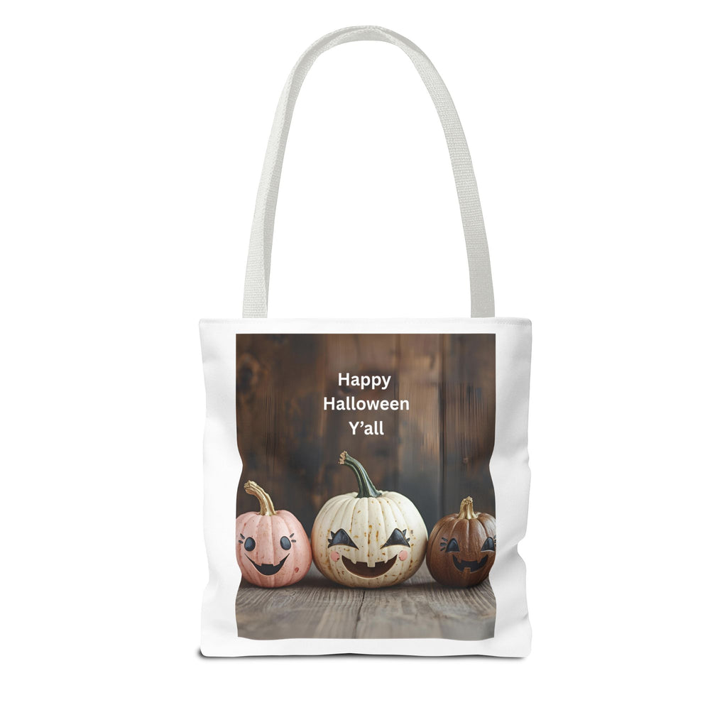 Happy Halloween Pumpkin Tote Bag, Halloween Gift, Trick or Treat Bag, Fall Tote, Spooky Season Decor, Fun Autumn Accessory