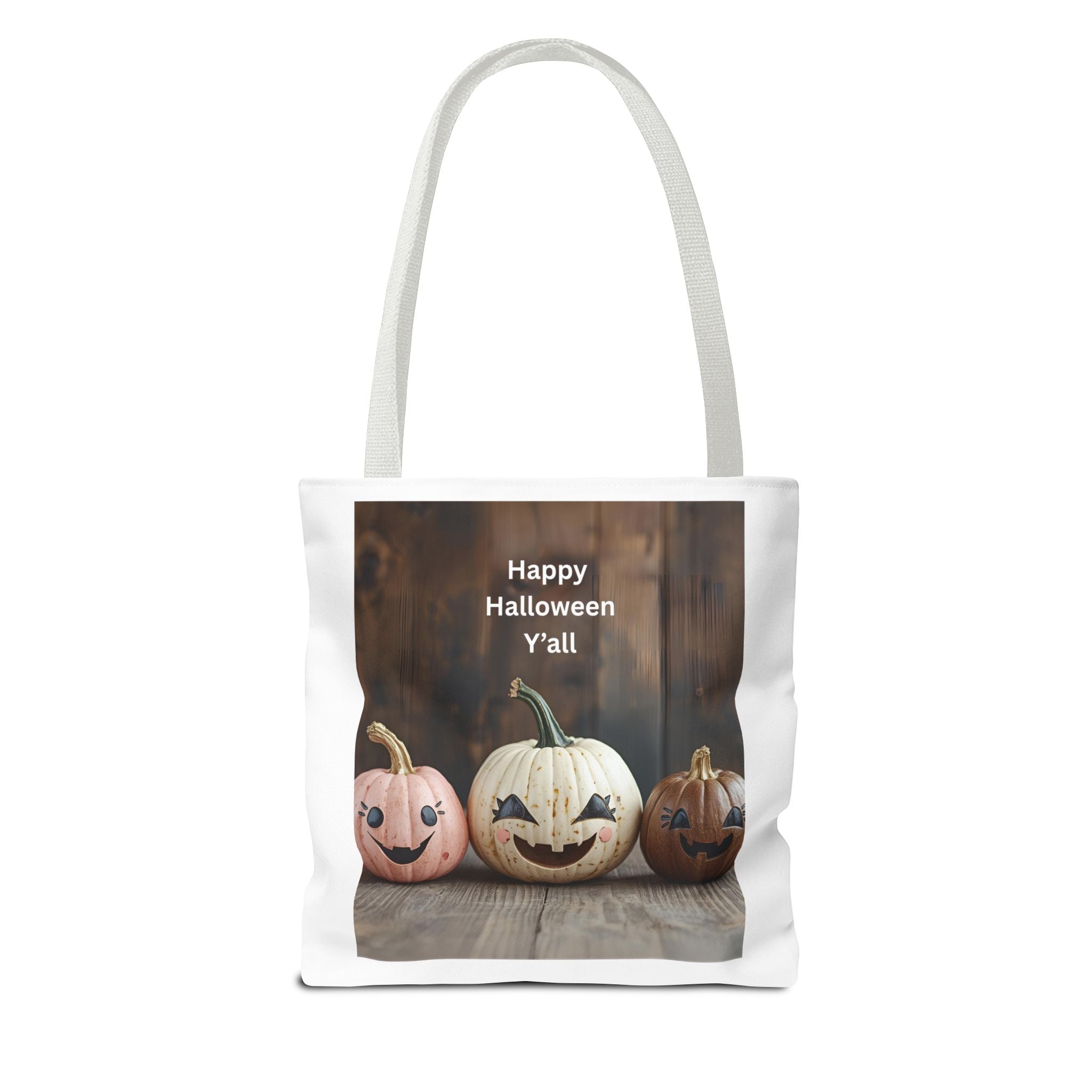 Happy Halloween Pumpkin Tote Bag, Halloween Gift, Trick or Treat Bag, Fall Tote, Spooky Season Decor, Fun Autumn Accessory
