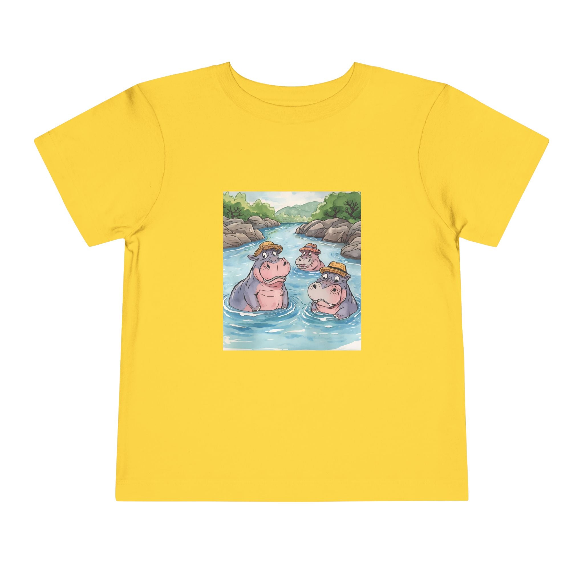Hippo Cute Toddler Short Sleeve Tee