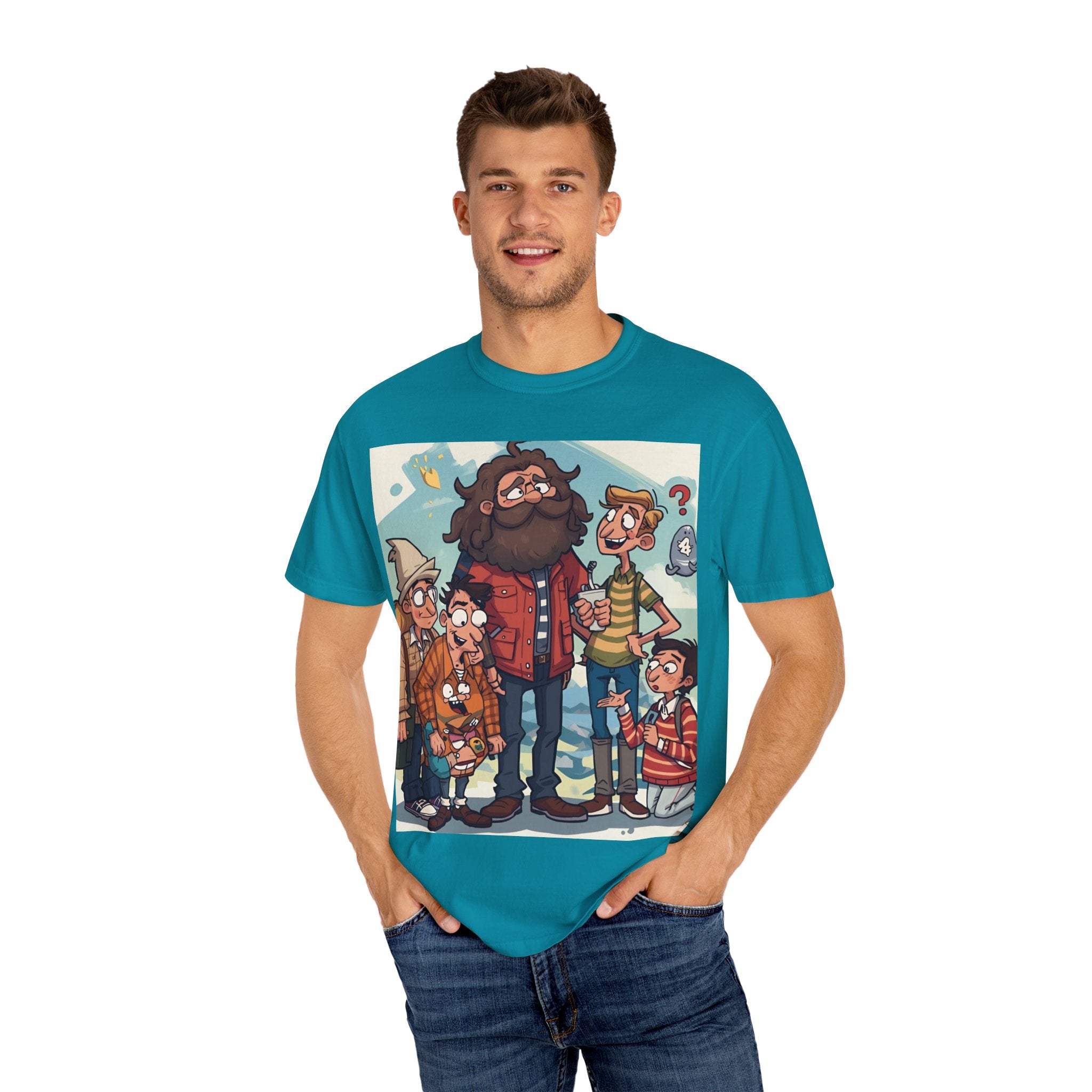 Charming Cartoon Graphic Tee, Fun Unisex T-shirt for Casual Wear, Unique Gift Ideas for Holidays, Family Gatherings, Cartoon Lovers, [...]