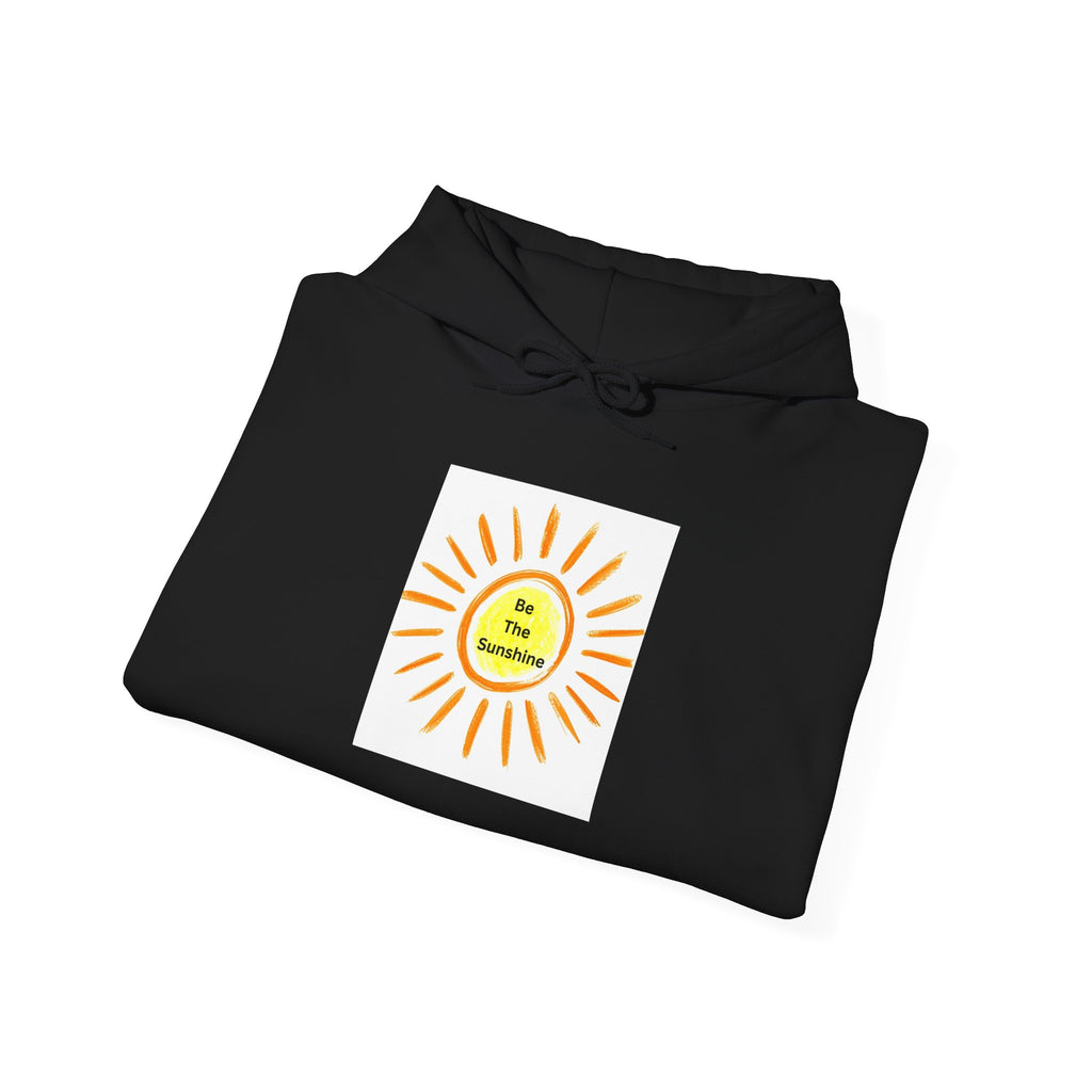 Be The Sunshine Smiley Sun Graphic Hoodie - Cozy, Unisex Sweatshirt for Summer, Festivals, Birthdays, Gifts, Stylish Apparel