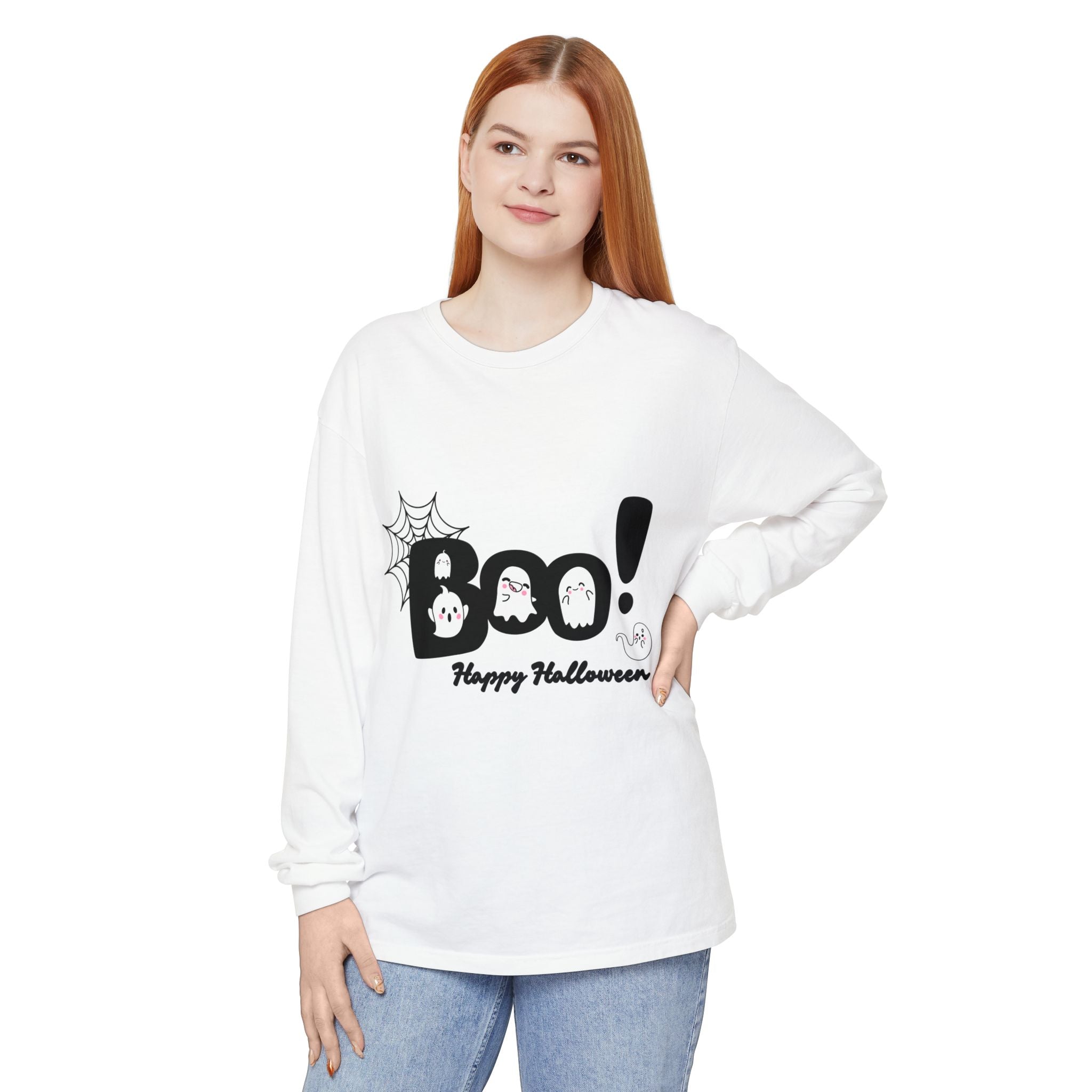 Halloween Boo Long Sleeve T-Shirt, Unisex Spooky Tee, Perfect for Fall Celebrations, Ghost Graphic Shirt, October Style Apparel, Casual [...]