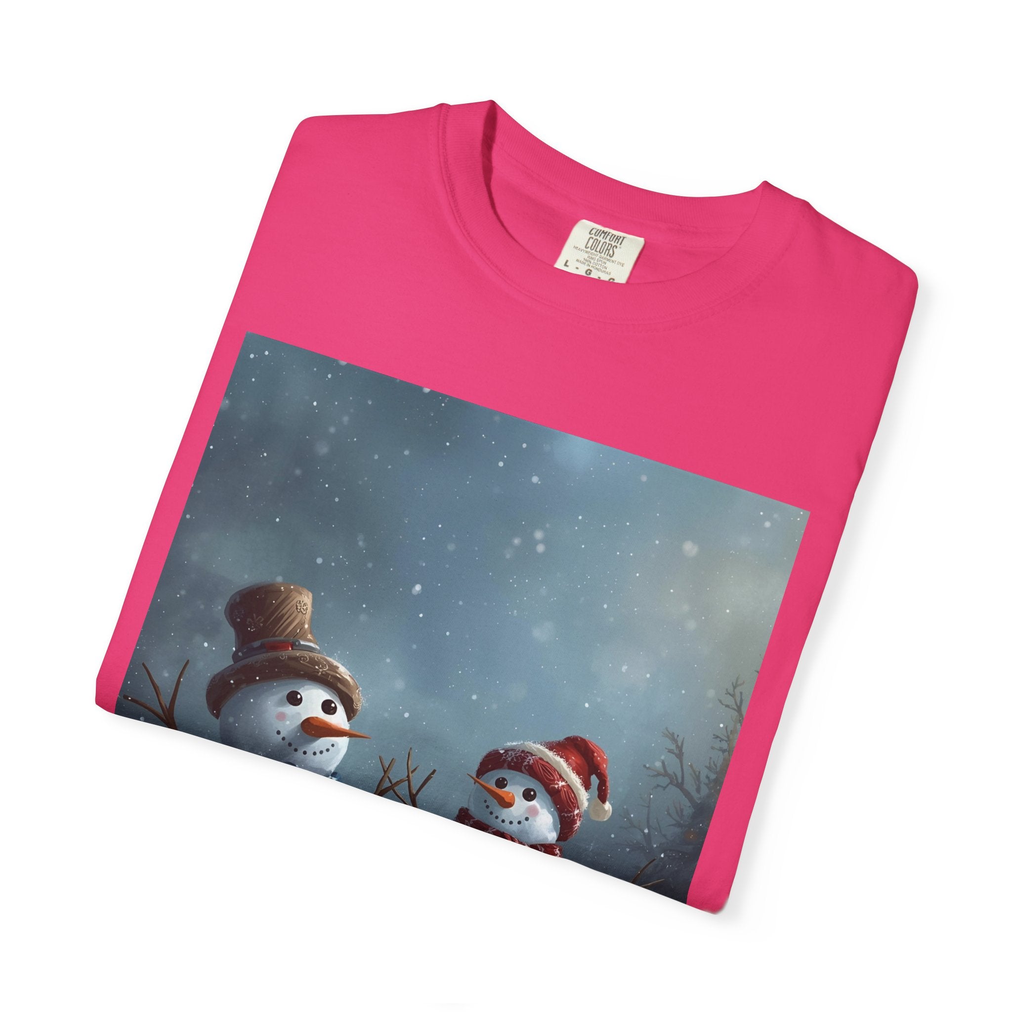 Christmas Winter Snowman T-Shirt, Festive Holiday Tee, Family Holiday Shirt, Cozy Winter Outfit, Seasonal Gift Idea