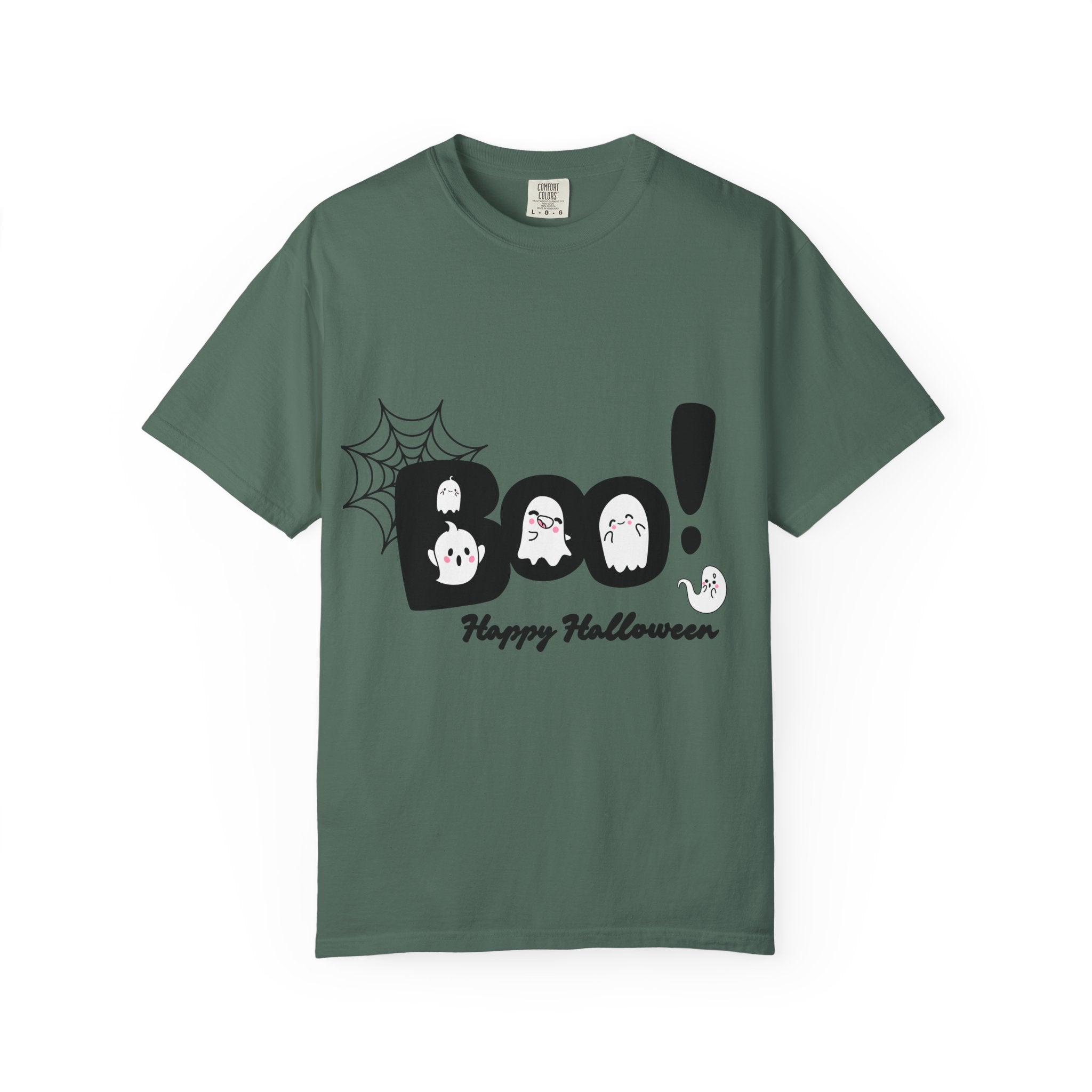 Halloween Boo T-Shirt, Spooky Fun Tee for Halloween, Unisex Ghost Shirt, Boo! Halloween Gift, Fall Celebration Apparel