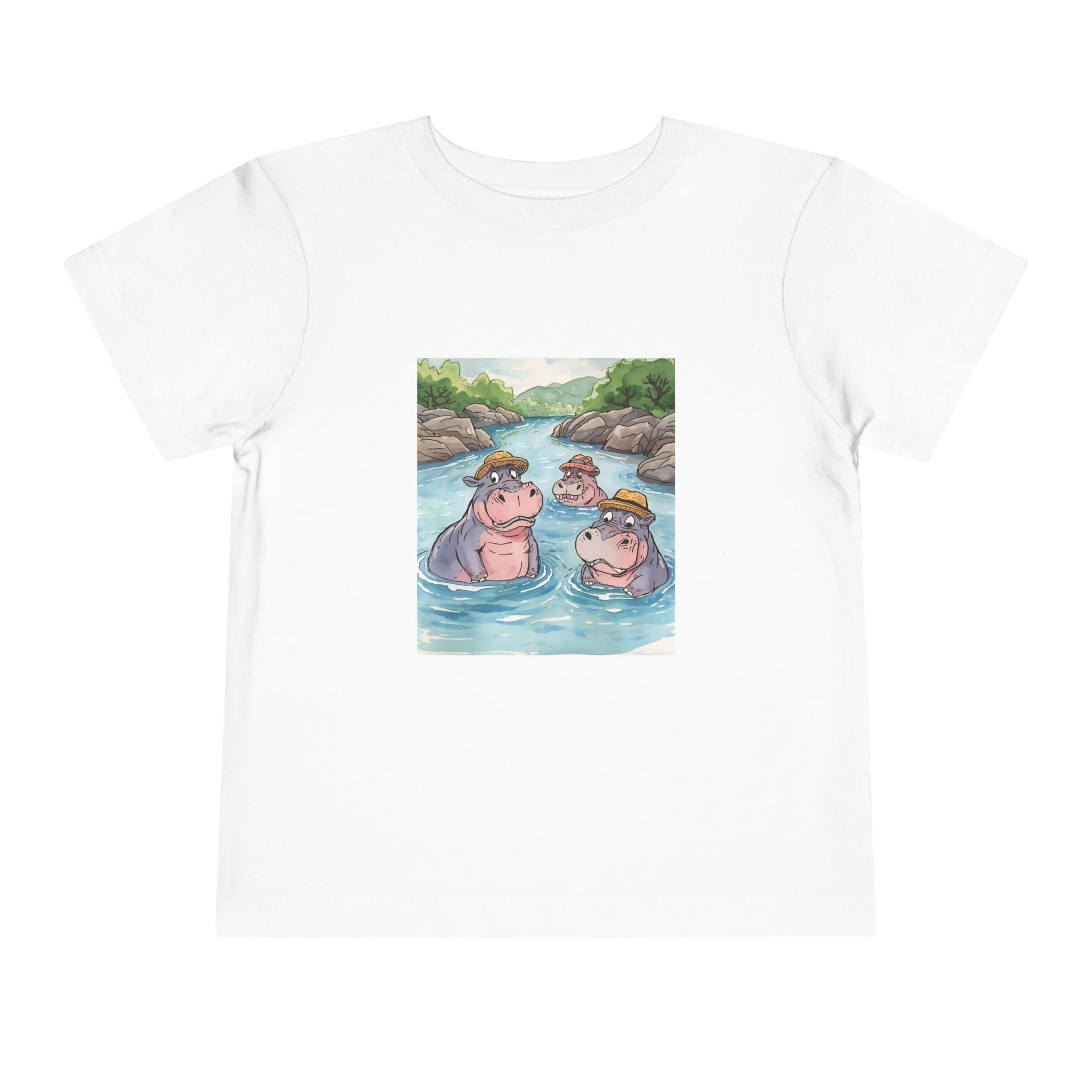 Hippo Cute Toddler Short Sleeve Tee