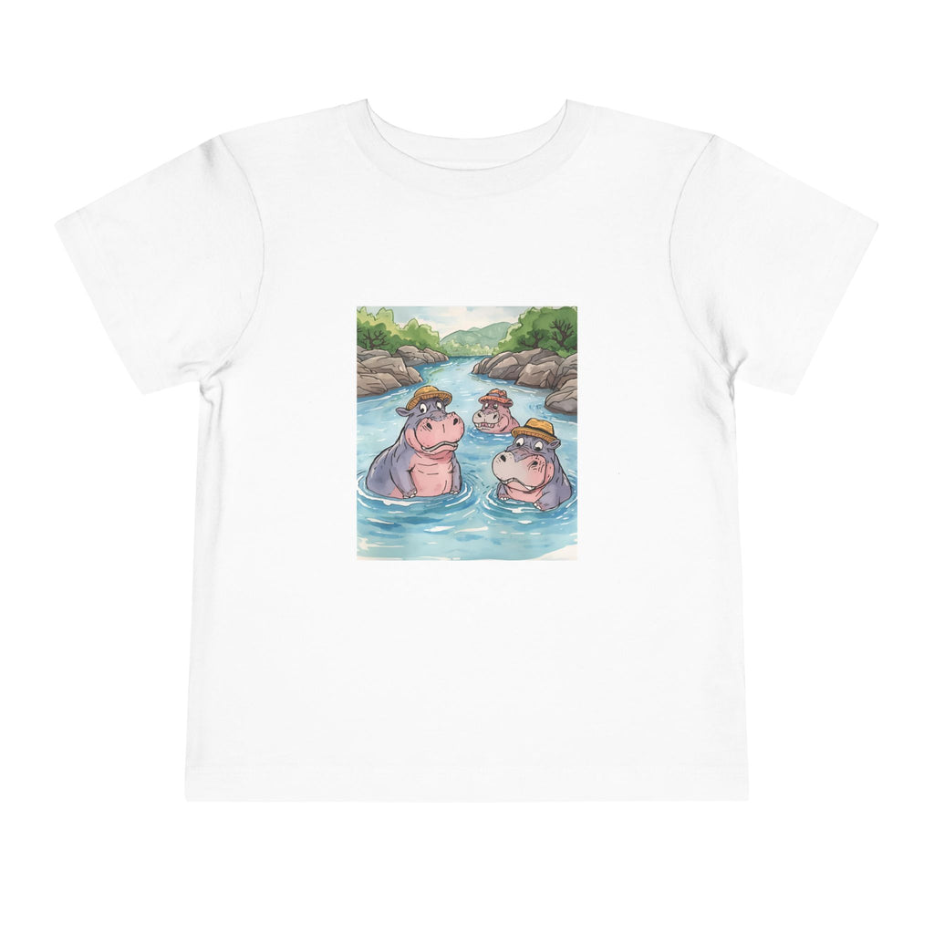 Hippo Cute Toddler Short Sleeve Tee