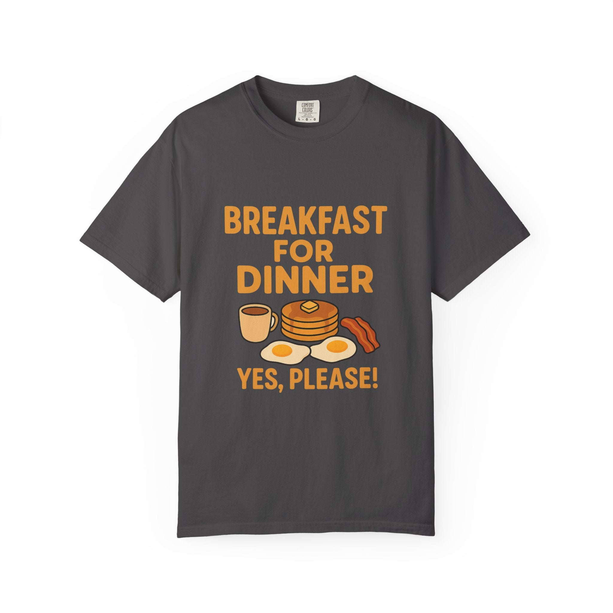 Cute Breakfast for Dinner Unisex T-shirt | Fun Foodie Tee, Gift for Food Lovers, Casual Wear, Brunch Shirt, Breakfast Lovers