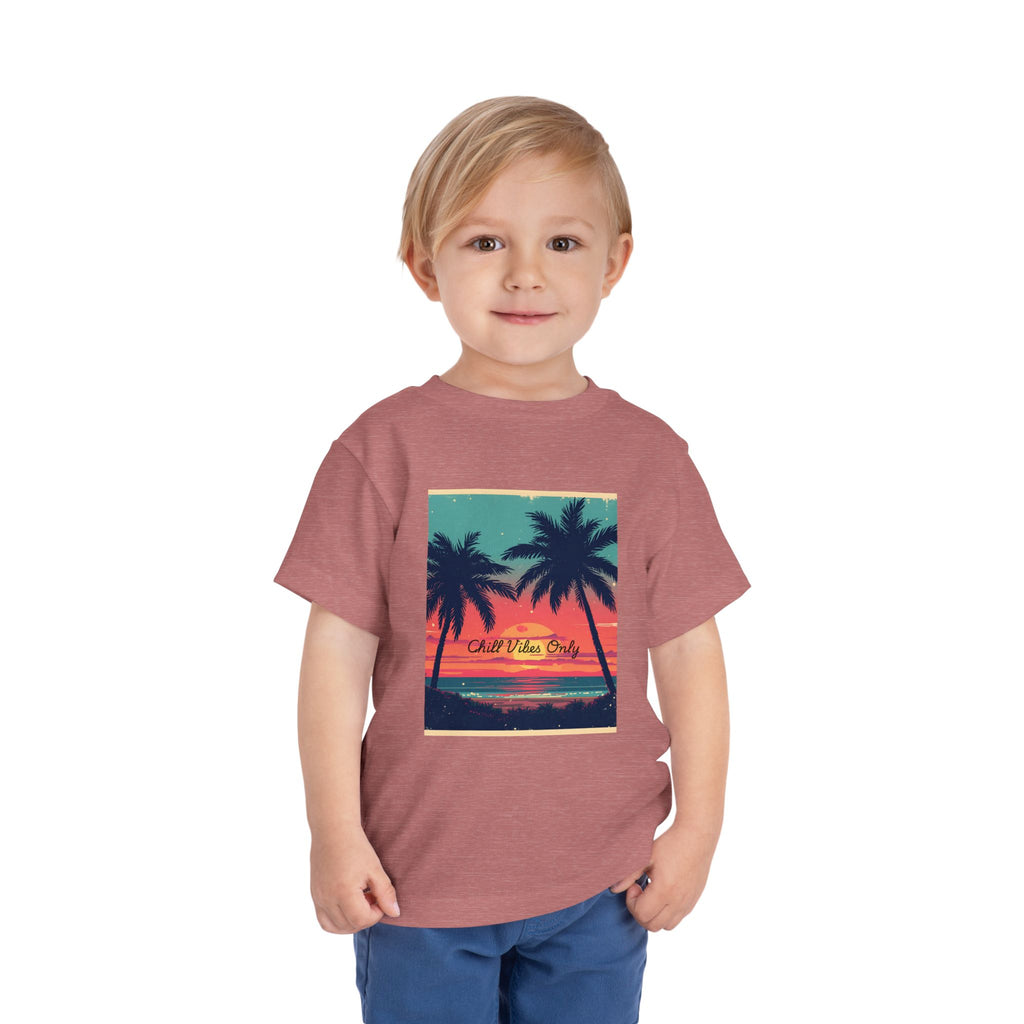 Tropical Sunset Toddler Short Sleeve Tee